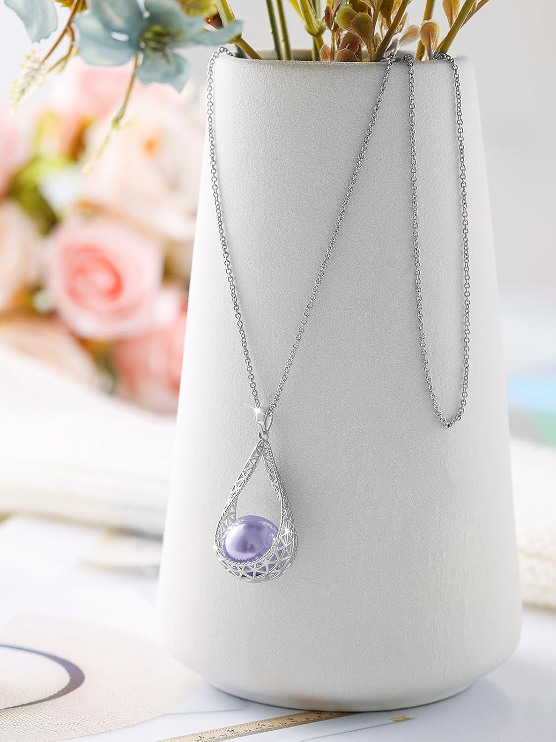 Big Pearl Necklace and Earring Sets for Women Glod Plated Jewelry Set - Image 8