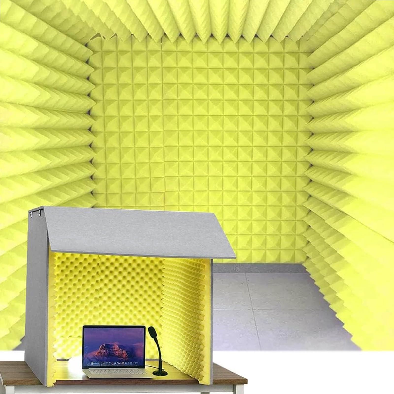 Cabine de chant portable avec isolation phonique superieure de bureau