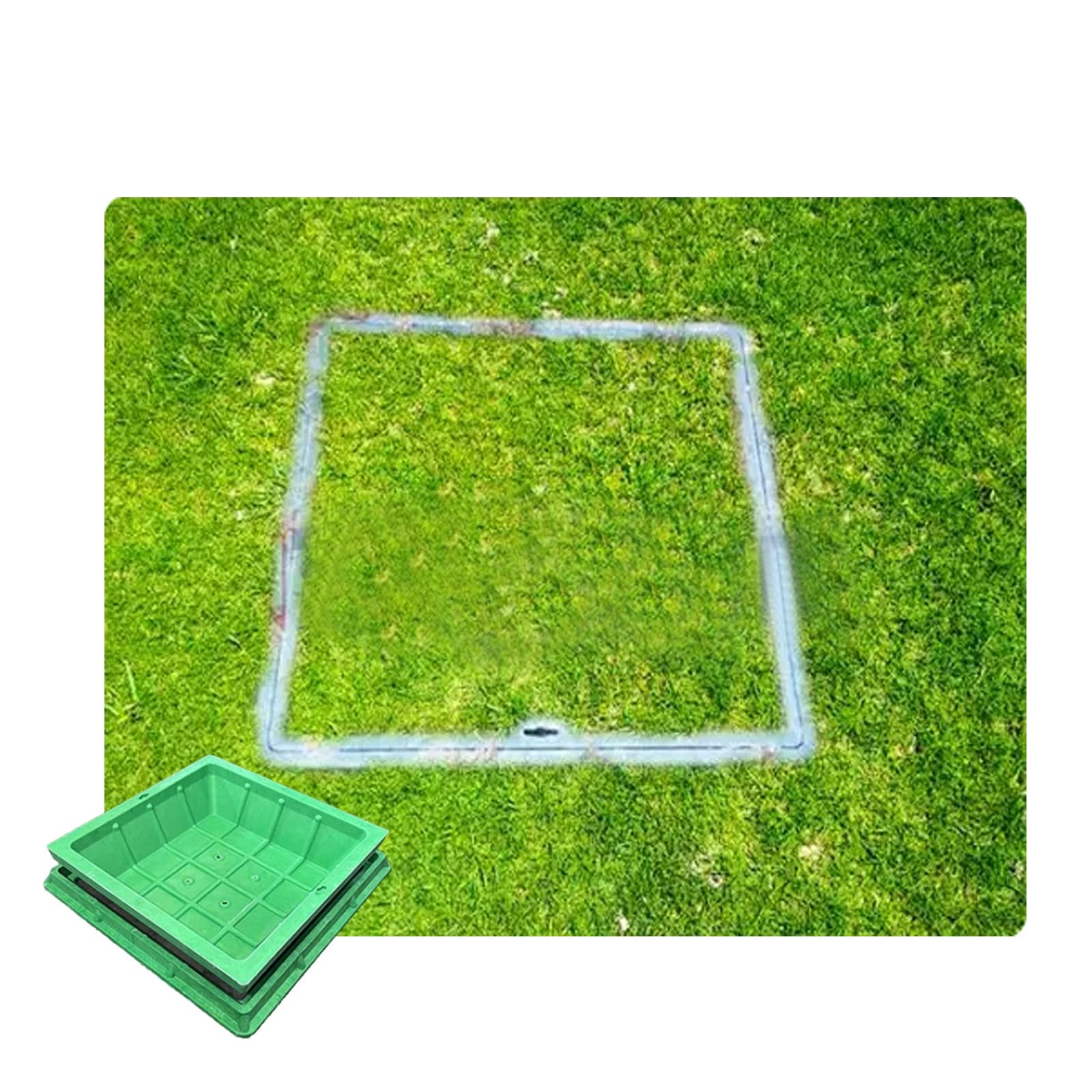 Plaque d'égout composite 50x50 cm antivol et résistante aux intempéries