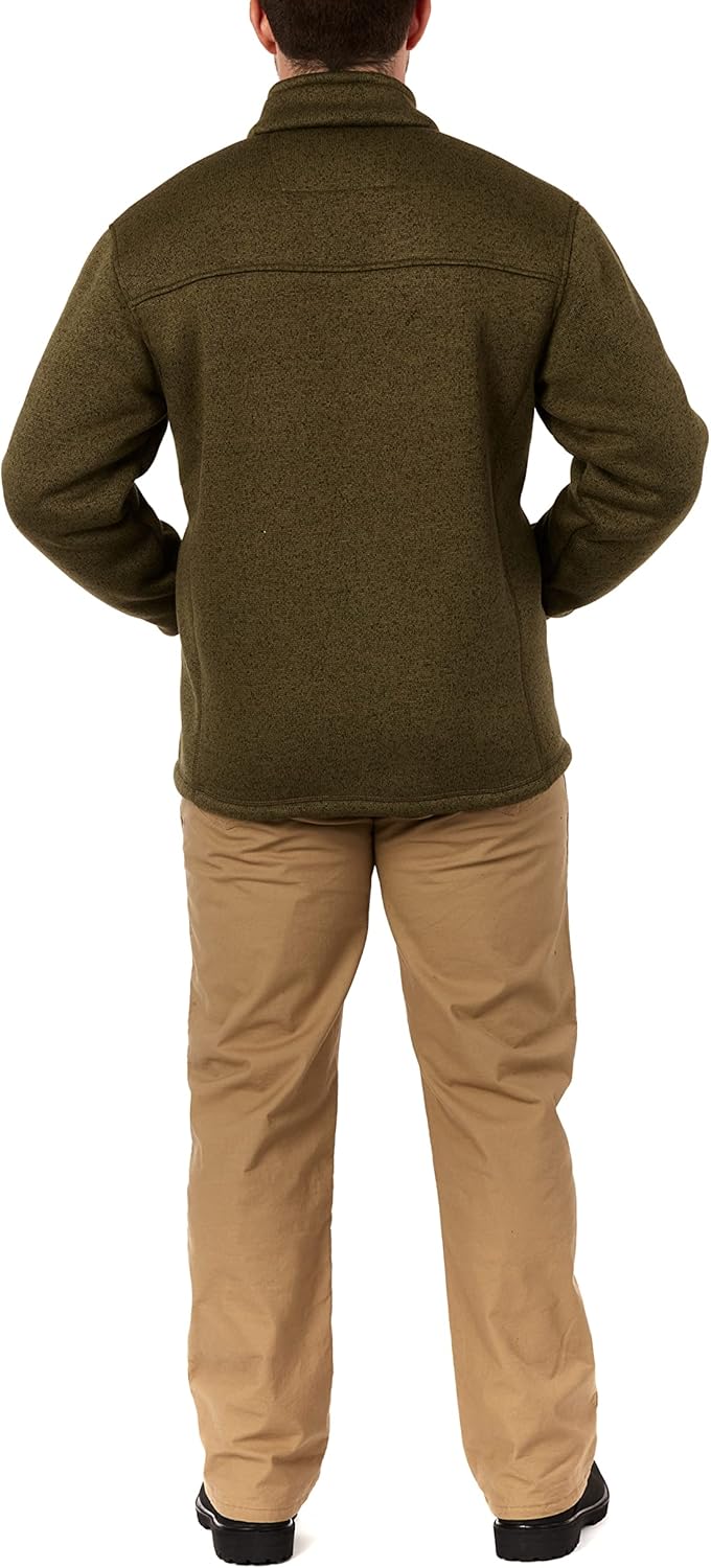 Smith's Workwear mens Sherpa Lined Sweater Fleece JacketJacket - Image 6