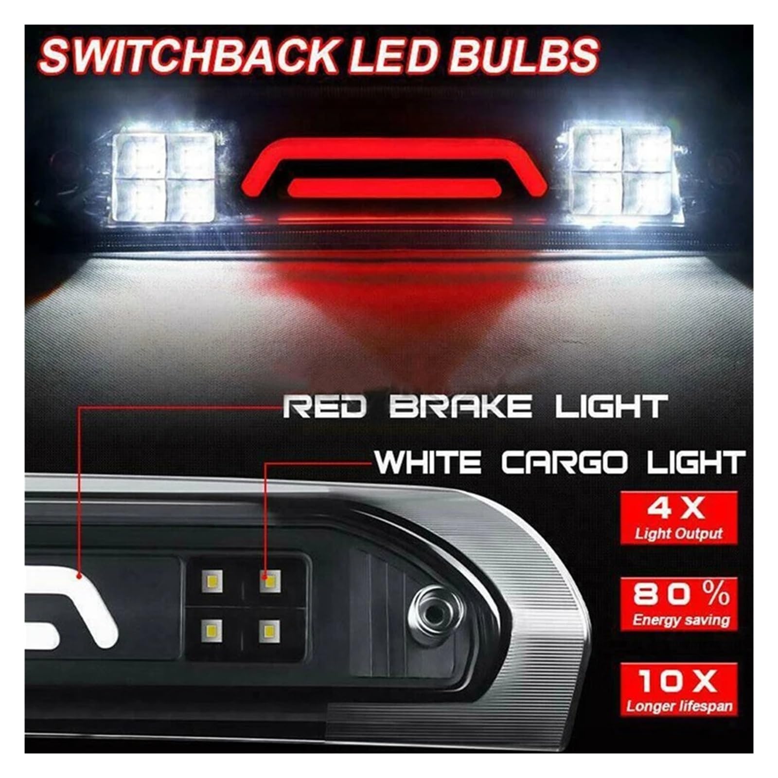 Lumière D'arrêt Haut Feu Arrière De Voiture LED Troisième Feu De Stop Feu Arrière pour Dodge pour Ram 1500 2500 3500 2009 2008 2007 2006 2005 2004 2003 2002 Troisième Feu Stop Auto