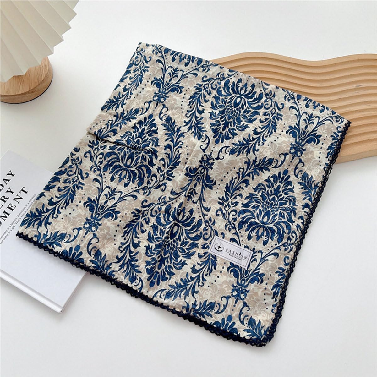 Large Cotton Bandana Headband, Head Wrap, Protective Coverage, Hair Neck Scarf for Women 28 x 28 inch