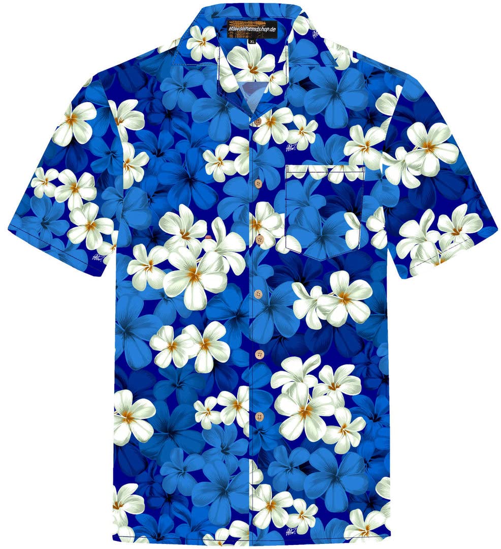 Hawaiian Shirts for Men Cotton Hawaii Floral Shirt S - 8XL