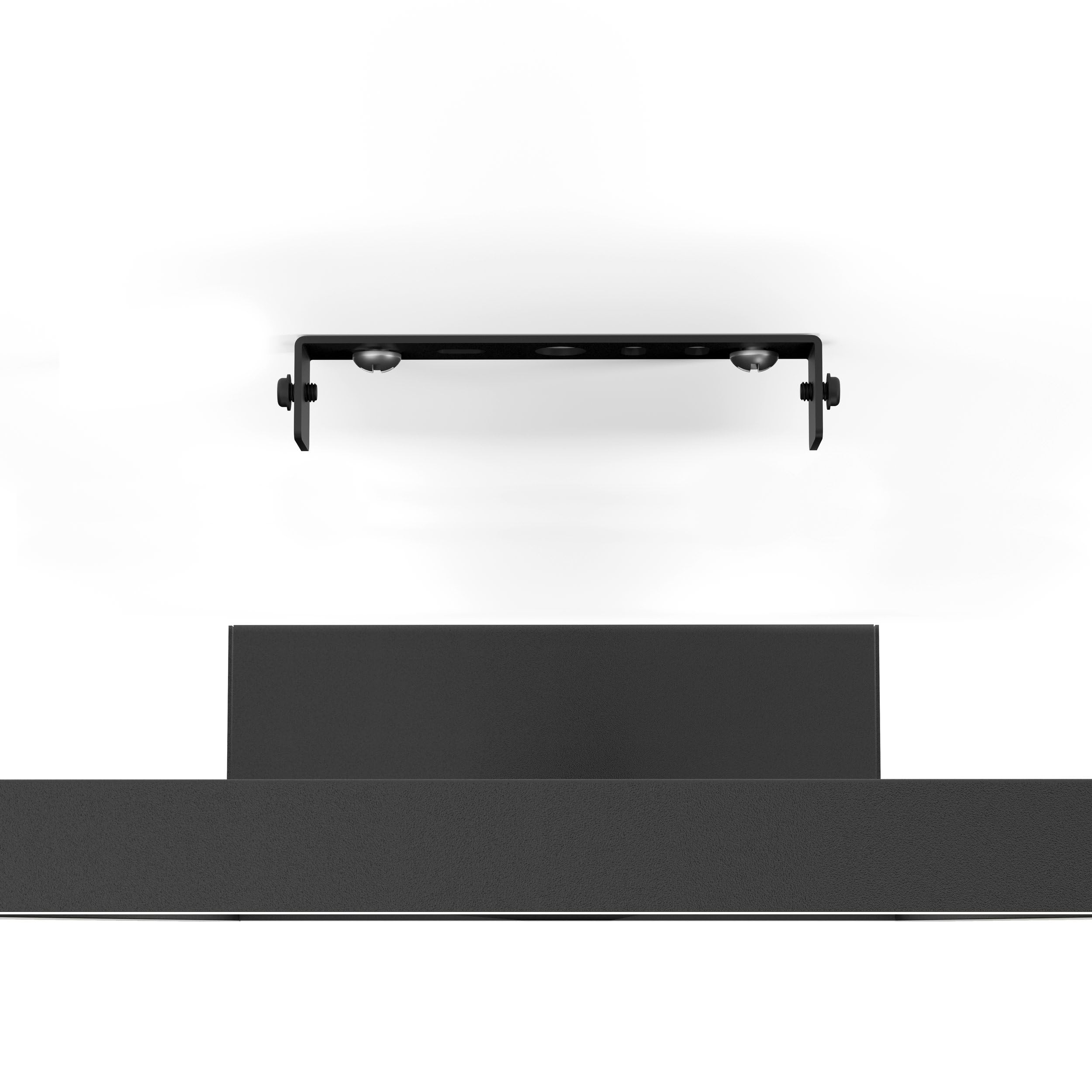 Eglo connect.z Smart Home plafoniera LED Calagrano-Z, ZigBee, app | e controllo vocale Alexa, bianco caldo – freddo, retroilluminazione RGB, plafoniera dimmerabile in metallo nero, 64 x 22 cm