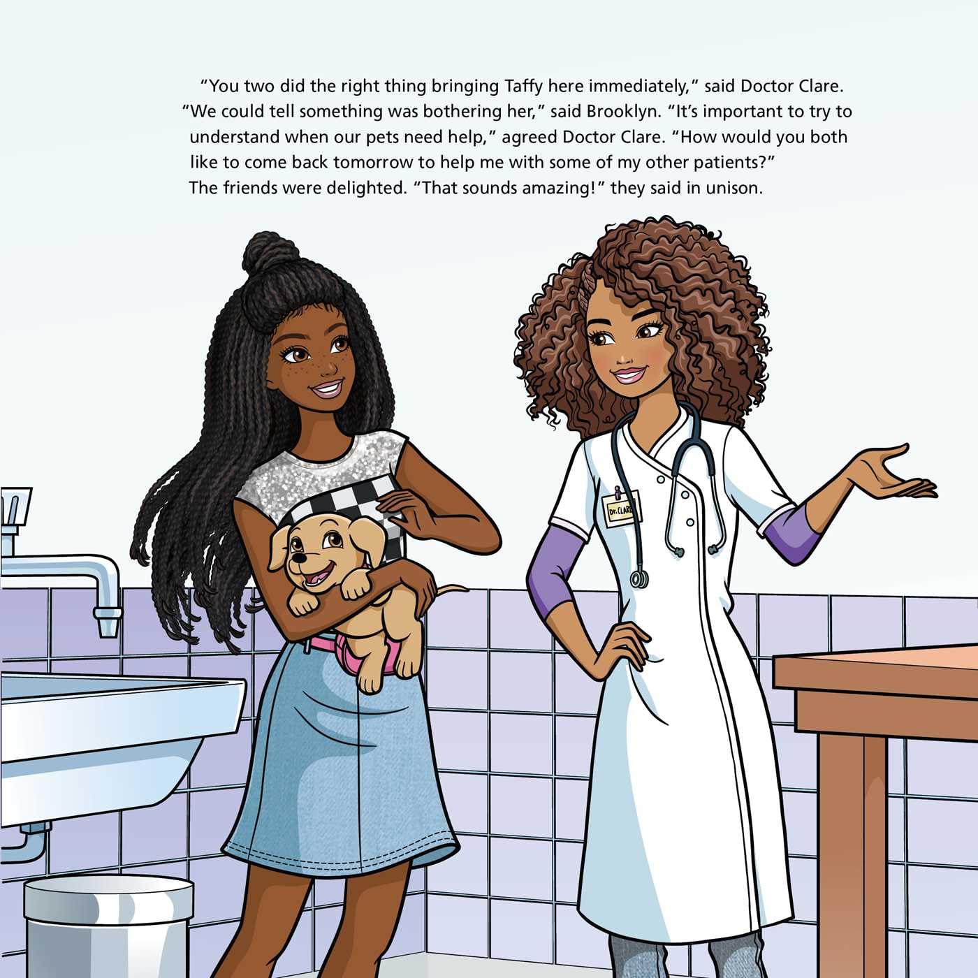 Barbie: You Can Be A Pet Vet (Career Stories)      Paperback – Sticker Book, May 7, 2024