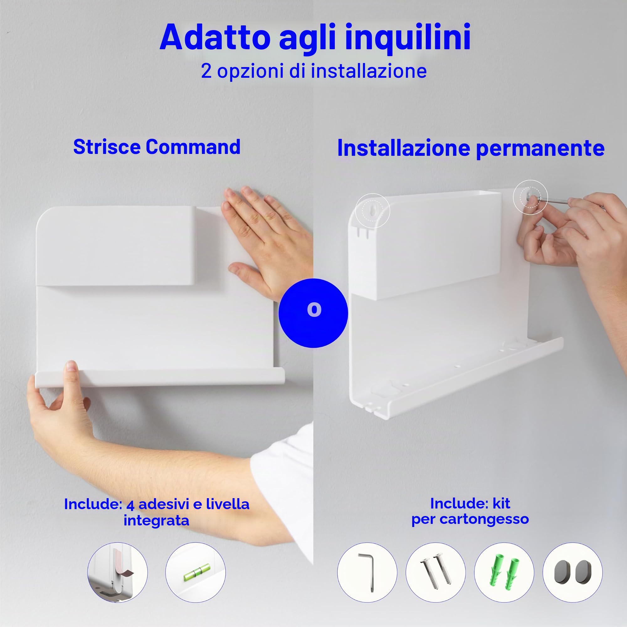 WallShelfie - Mensola comodino per letto a castello e letto superiore, elementi essenziali per dormitorio universitario, comodino a soppalco, tavolino sospeso, vassoio portaoggetti, decorazione per