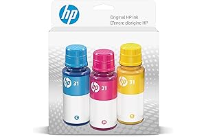 HP 31 Ink Bottle Set: Vibrant Colors for Sharp Prints