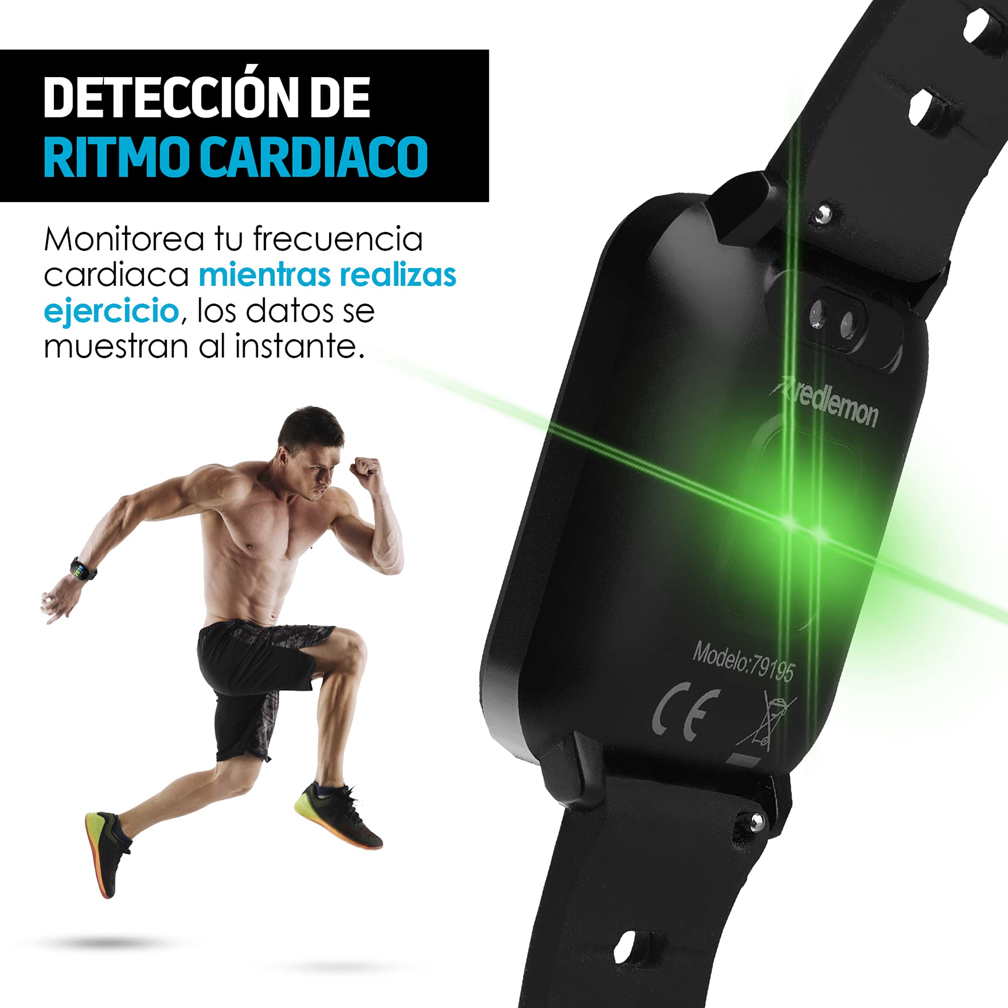 Redlemon W10 Smartwatch Reloj Inteligente Sport con Monitor de Ritmo  Cardiaco - Top Gadgets