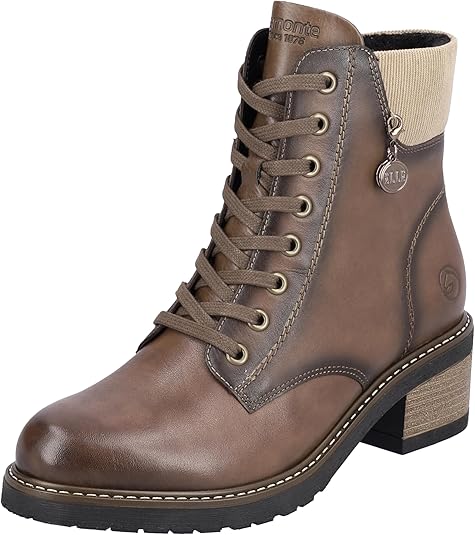 Remonte dames d0f73 enkellaarsjes, zwart, 44 EU