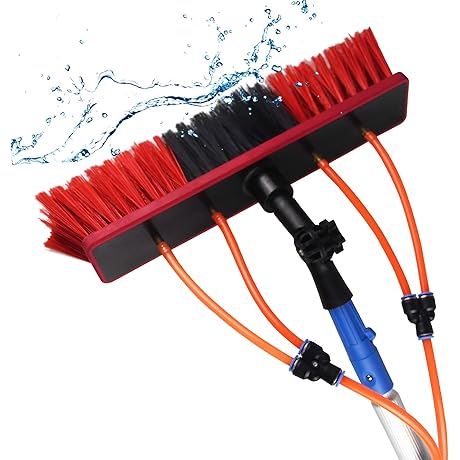 Telescopic Curtain Rod Extender Water Fed Pole Kit