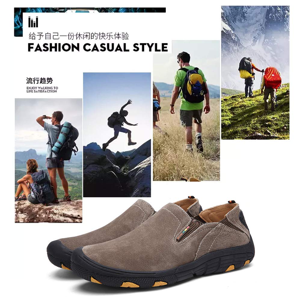 Hombres Zapatos para Caminar al Aire Libre Forro de Cuero Malla Caminar Senderismo Nieve Trabajar A Caballo Caza Esquí Escalada Aventura