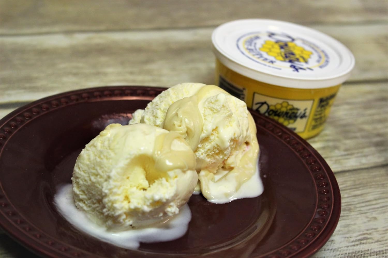 AmishTastes Downey's Natural Honey Butter, Cinnamon, Favorite Amish Food, 8 Oz. (Pack of 2)