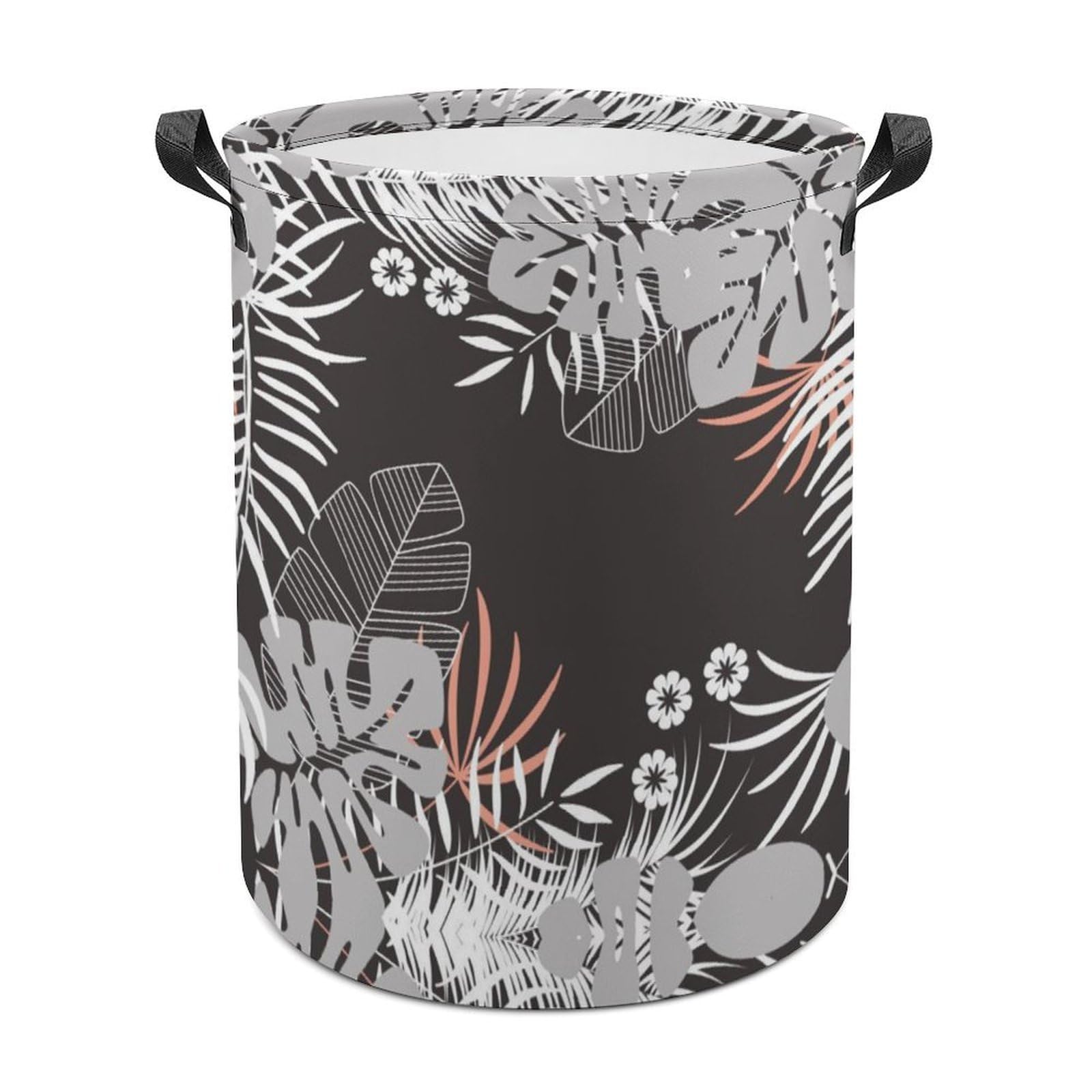 Lyfthologen Laundry Hamper, Hawaii Leaves Laundry Basket, Washing Basket with Handle