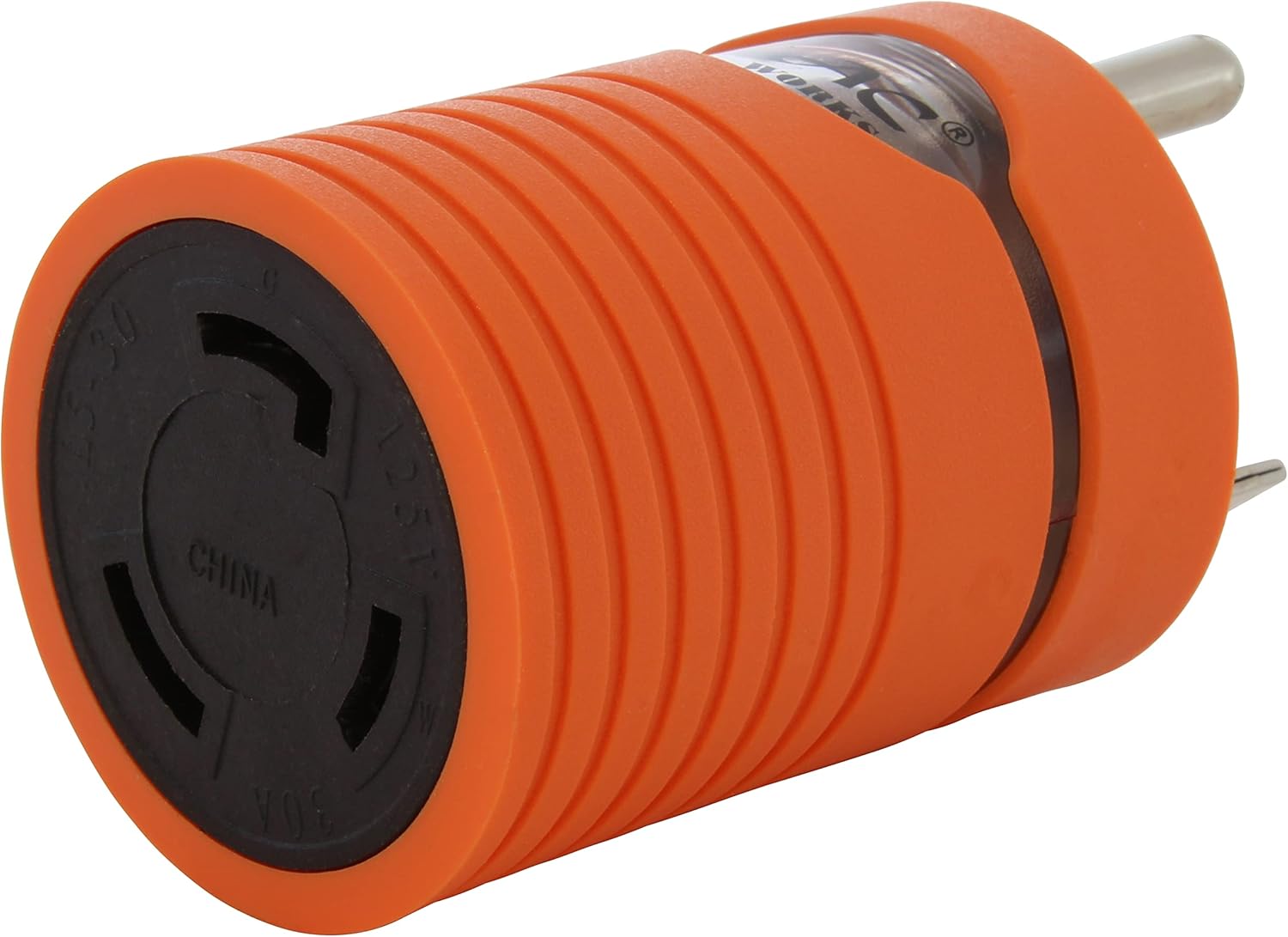 AC WORKS [ADTTL530] Generator Adapter RV 30Amp TT-30P to L5-30R 30Amp 3-Prong Locking Connector