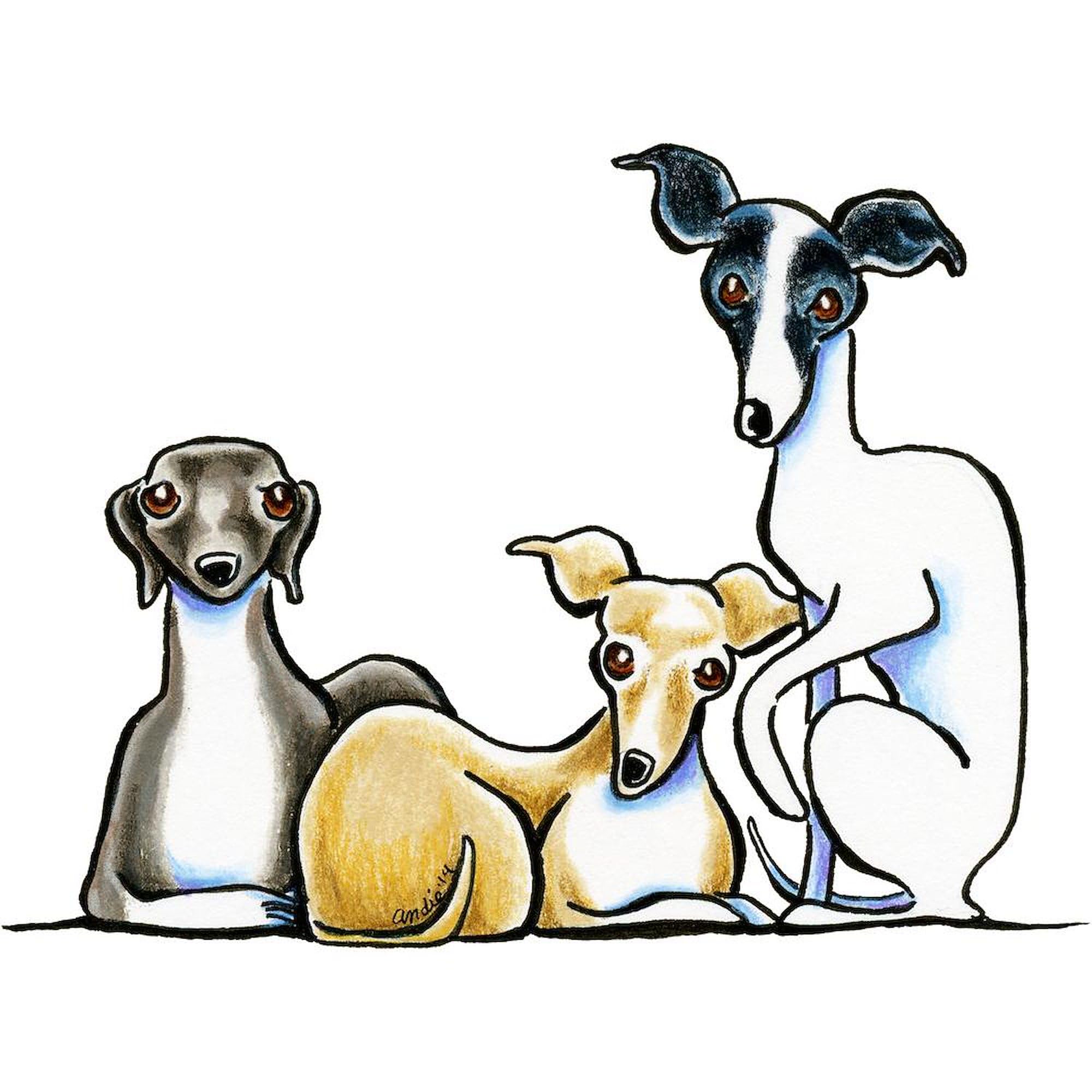 Amazon.com | CafePress Italian Greyhound Trio Mugs 11 oz (325 ml) Ceramic  Coffee Mug: Coffee Cups & Mugs
