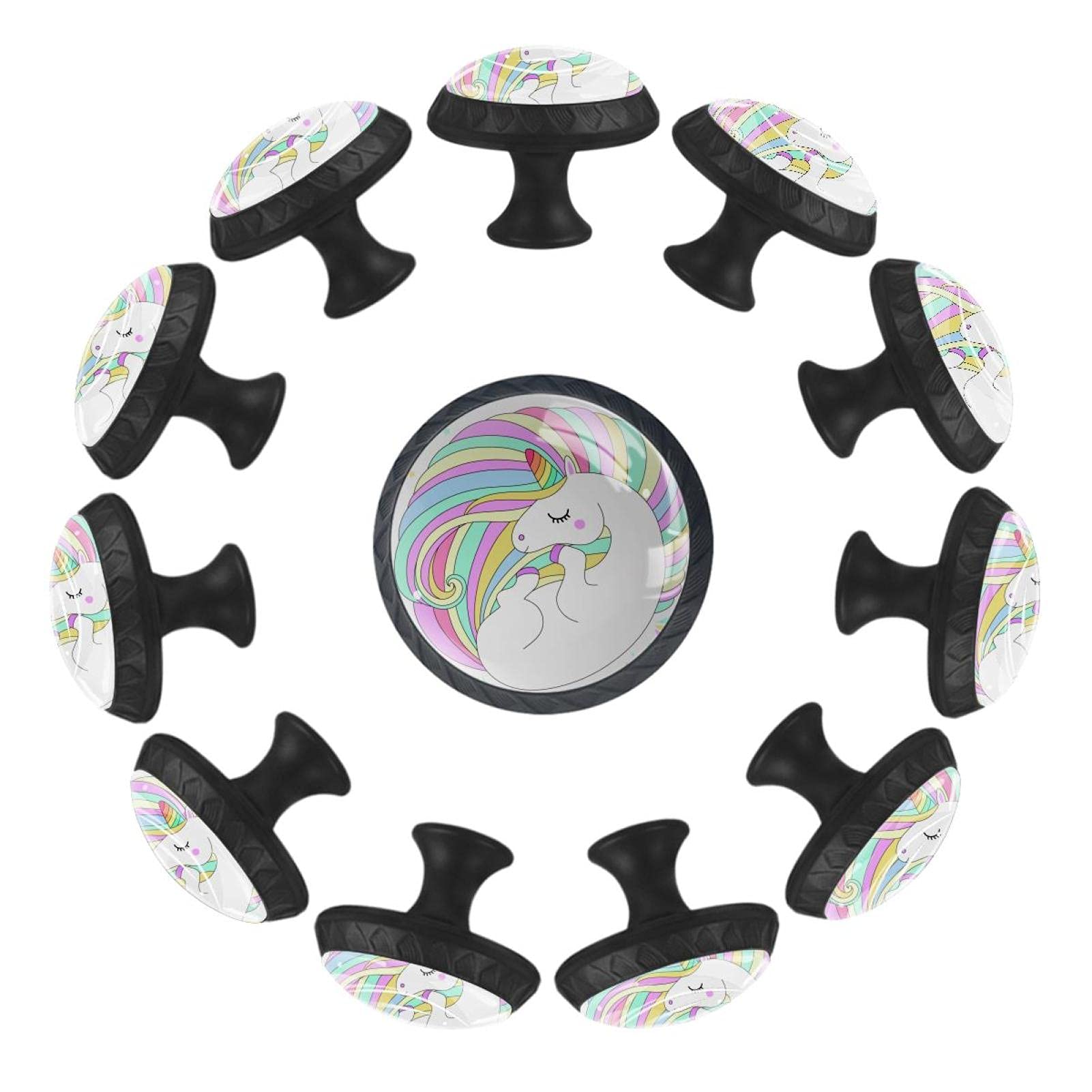 Boutons de tiroir licorne de 35 mm pour décorer une commode de crèche