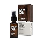 Every Man Jack Unscented Beard Oil for Men - Fragrance Free for Sensitive Skin - Naturally Moisturizes and Softens Beard w/Shea Butter & Argan Oil - 1 fl oz