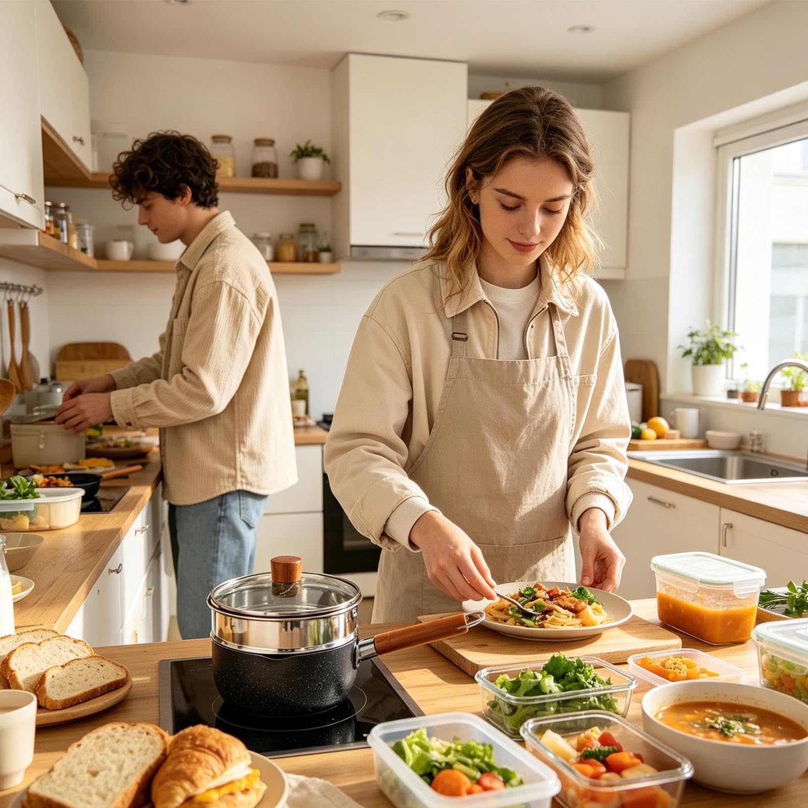 Cazo Salsero de Cocina Menaje de Cocina Antiaderente de Uso Pesado