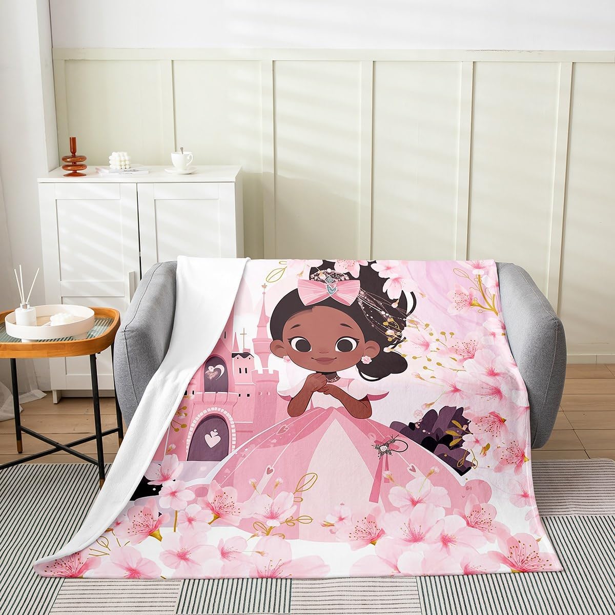 Kawaii Girl Flannel Blanket Queen 90"x90" Warm Lightweight,Watercolor Donut Candy Watercolor Tie Dye Bed Sofa Couch Blankets,Dreamy Sweet Cream Fuzzy Blanket Breathable Flannel Plush Blanket