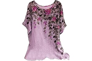 Linen Shirt for Women, Stylish Dyed Layered Top