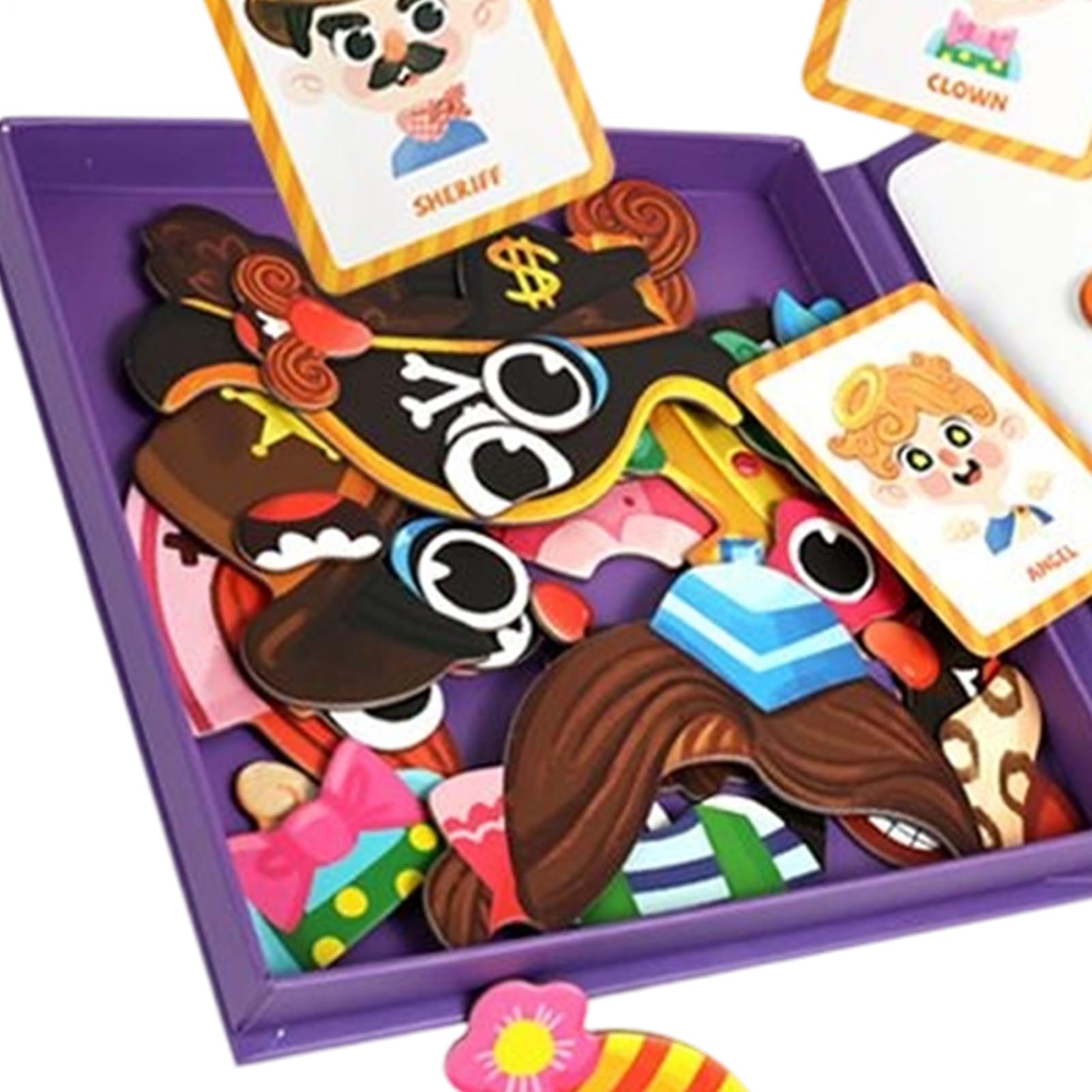 Genérico Puzle de Vestir,Tablero Magnético Educativo para DIY,Juegos de Vestir DIY y Hechos a Mano | para Niñas De 3 A 6 Años Juego De Imitación Preescolar Regalo