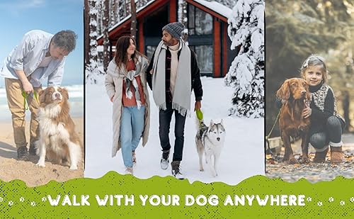 Miniatura 7 de Correa de entrenamiento para perros de 15 pies, 20 pies, 30 pies, 50 pies, 100 pies, correa extra larga para perros con mango acolchado para razas