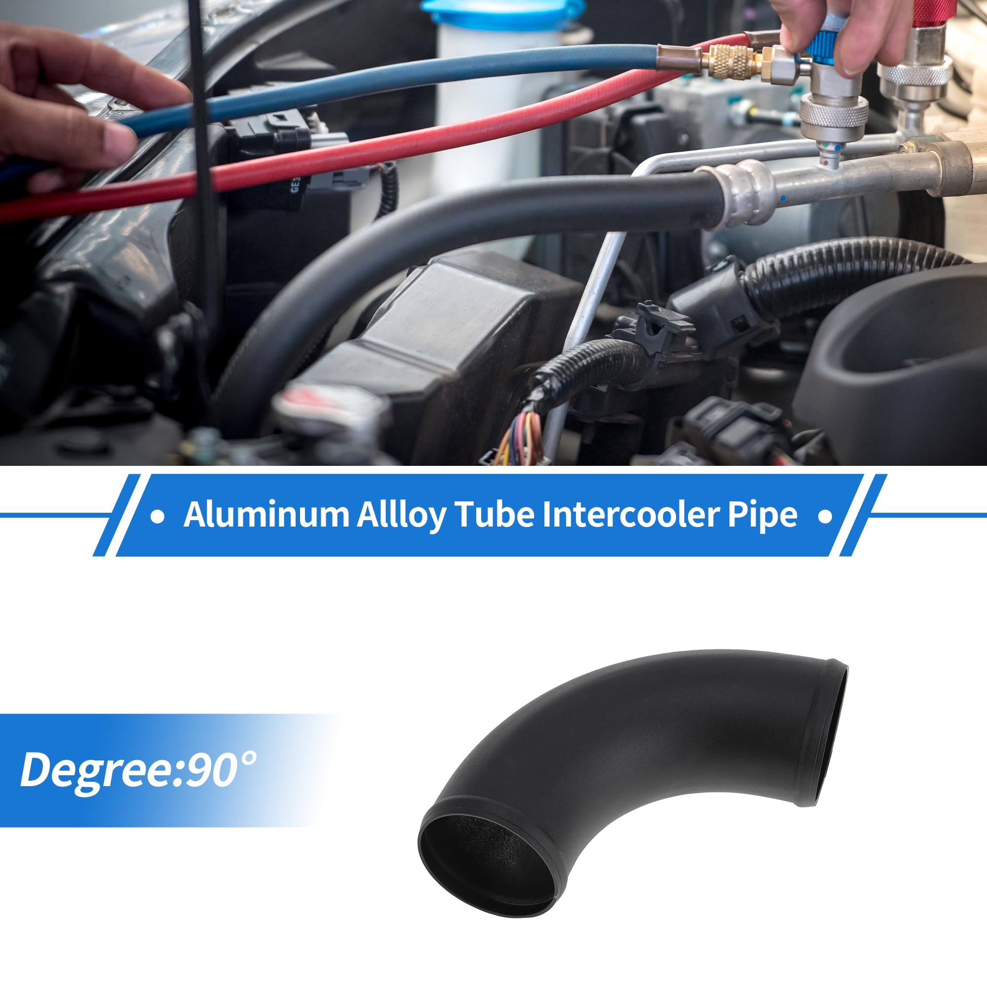 Coude 90° Pour Tuyau D'Intercooler 1pc Pour Admission D'Air