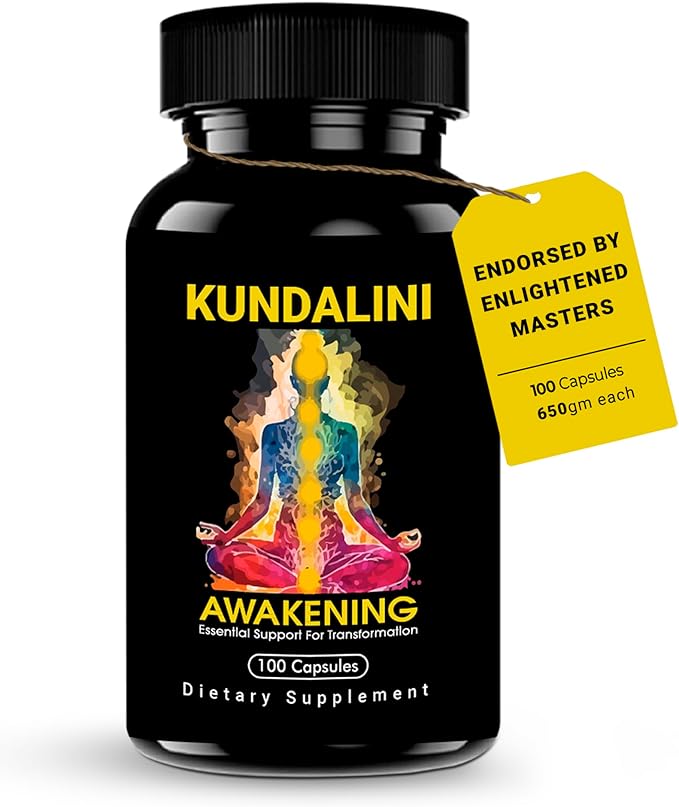 KUNDALINI AWAKENING Herbal Supplement – Ayurvedic Herbal Blend with Ashwagandha, Bacopa, Tulsi, and Haritaki – Supports Spiritual Growth, Chakra activation, Meditation, & Higher Consciousness.