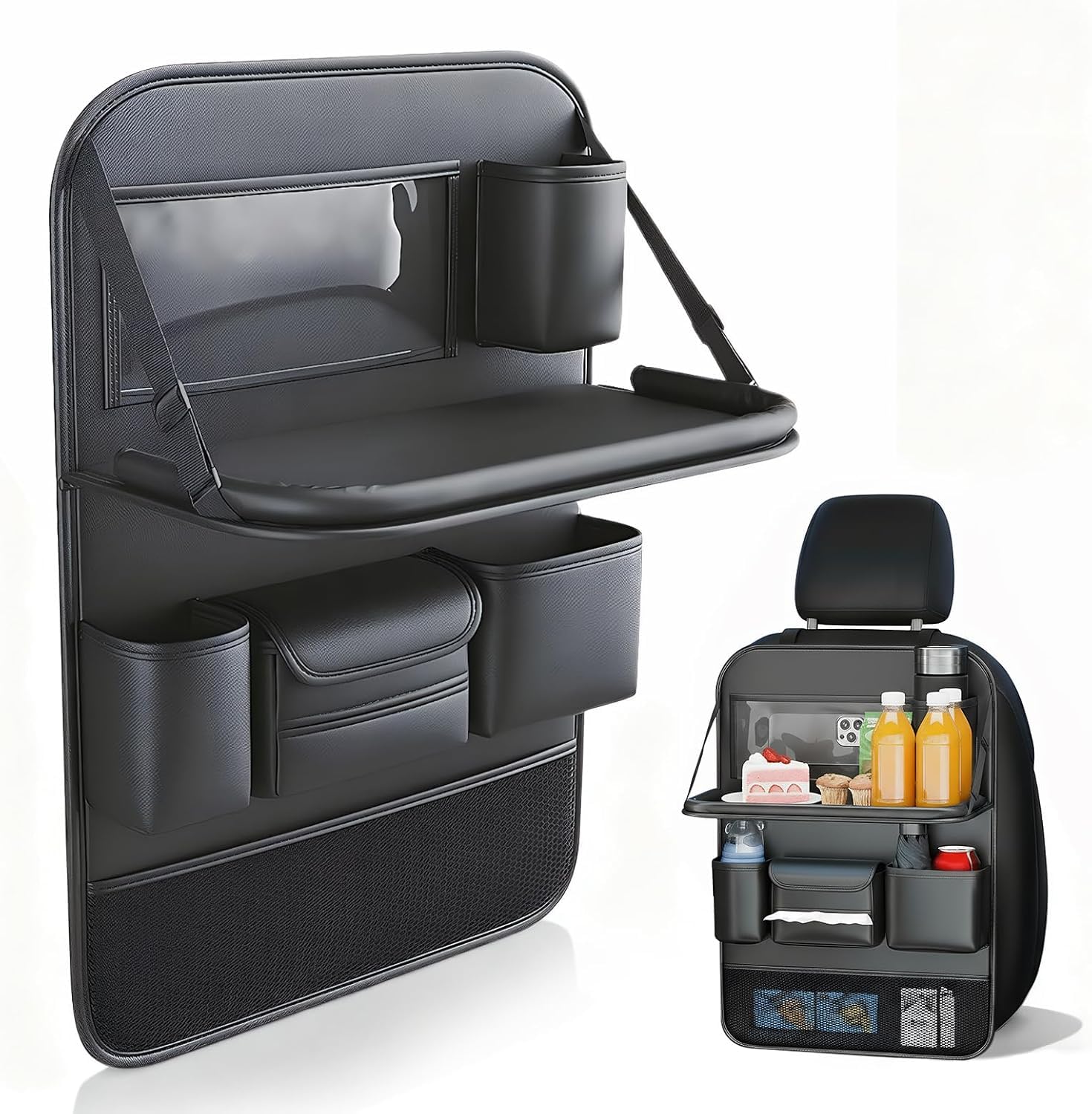 Tryagat Car Back Seat Organizer for Nissan Kicks SV/SR 2025+, Car Seat Organiser Kick Mats Backseat Storage Back Seat Protector Kids Travel Accessories 1 Pack