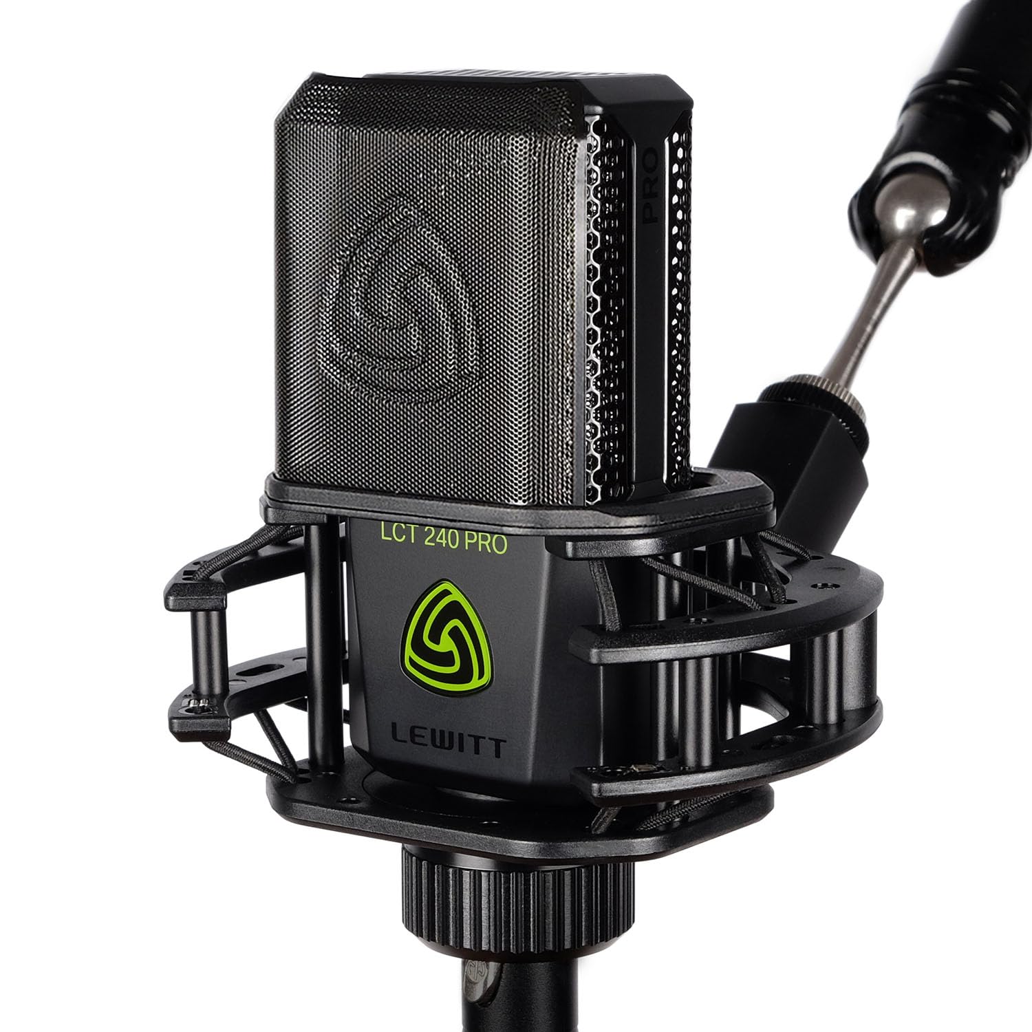 Lewitt LCT 240 PRO Condenser Microphone Shock Mount, Magnetic Pop Filter and Windscreen, Black (Vocal Set)