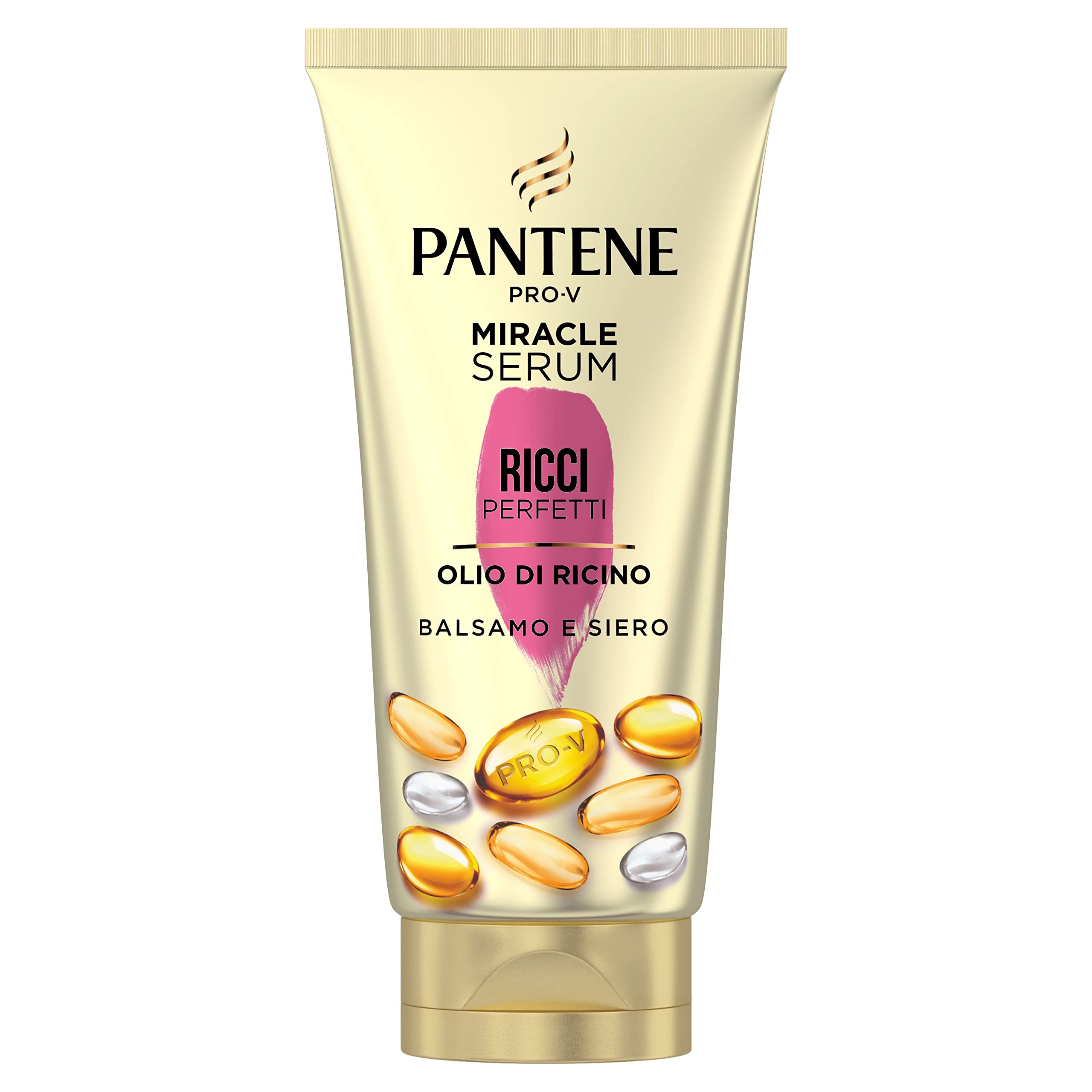 Pantene Pro-V Ricci Perfetti, Set Regalo Capelli Ricci: 1x Shampoo Ricci 225 ml, 1x Balsamo Miracle Serum Ricci 150ml, 1x Maschera Protezione Cheratina Ricci 300ml, 1x Crema Styling 235ml