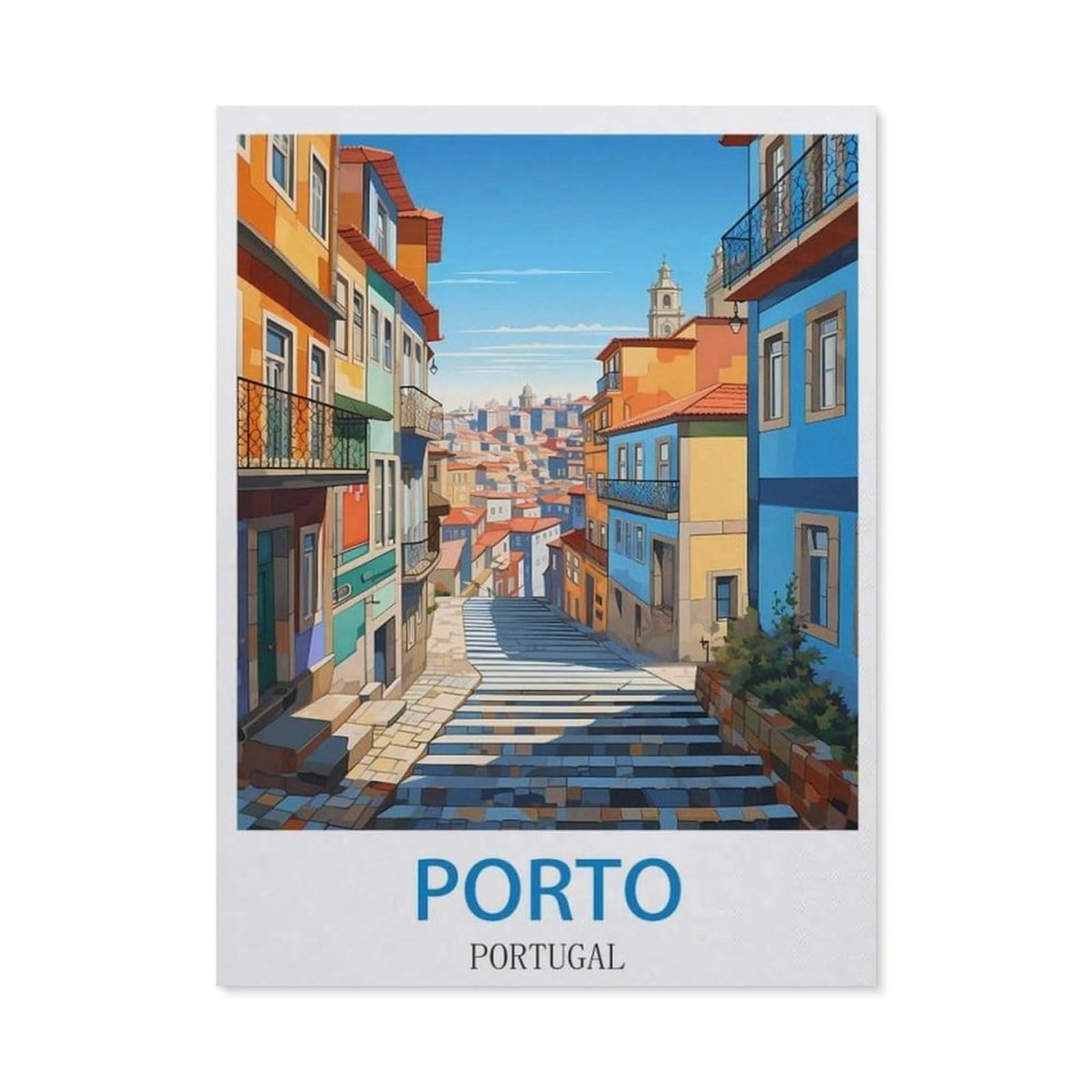 BEAYODKP 5D Diamond Painting，Porto Portugal（30x40cm）