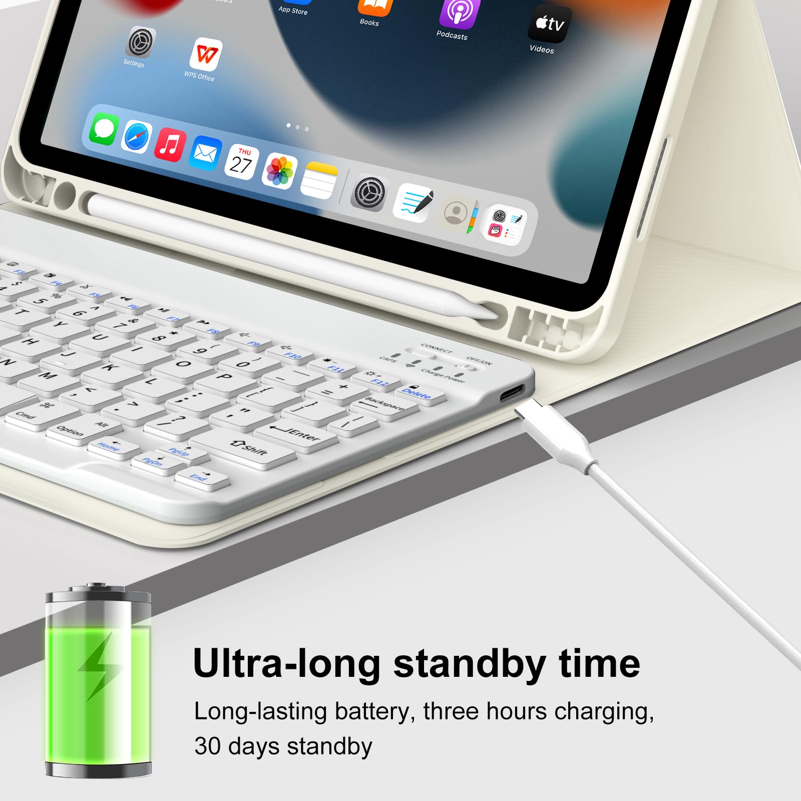 Étui JKSML Pour IPad A16 11e Génération (2025) Et IPad 10e Génération – Coque Magnétique Avec Réveil Automatique