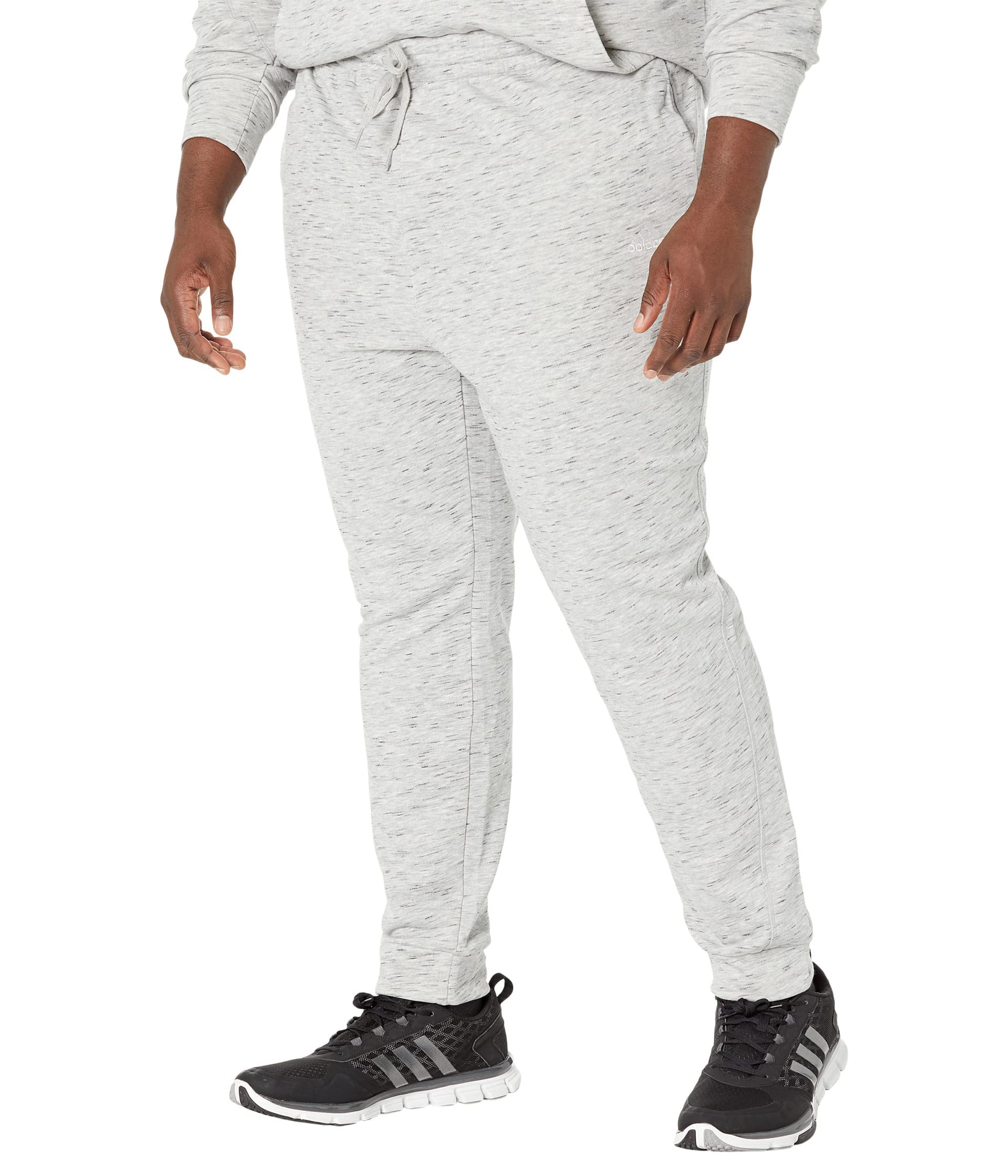 adidas Men's Essentials Mélange Pants, Medium Grey Heather, X-Large