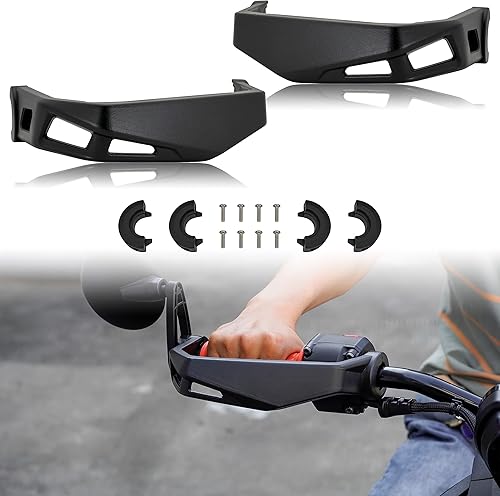 SAUTVS Kit de protectores de mano de aluminio negro para Can-Am Ryker 600 900 Sport y Ryker Rally Edition todos los modelos accesorios (2 unidades,