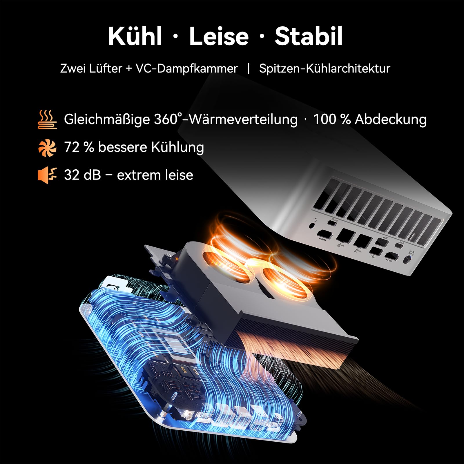 GEEKOM A9 Mega Business Mini PC, AMD Ryzen AI Max+388 LPDDR5X 64GB+1TB