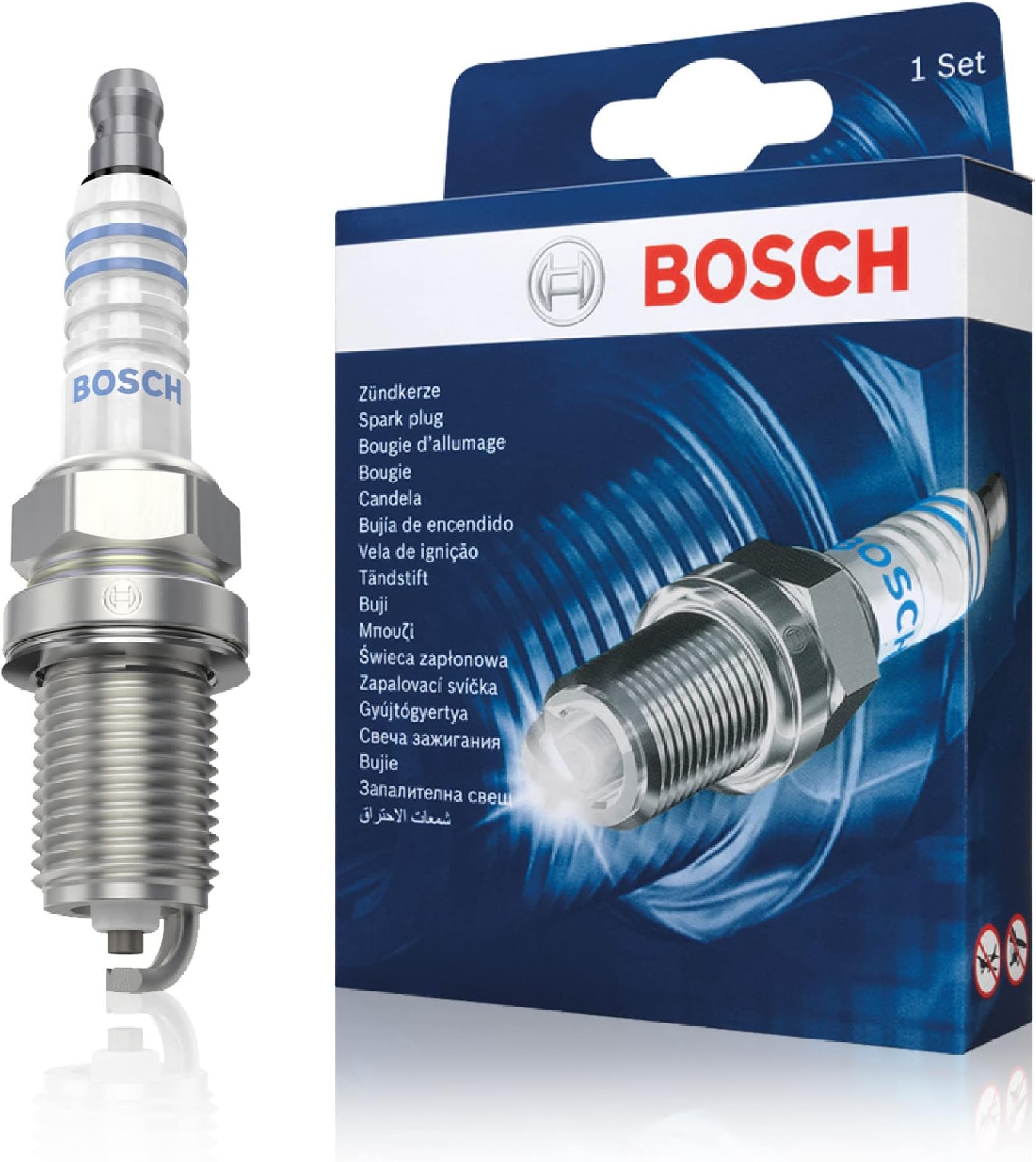 Bosch FR7DCX (+11) - Spark Plugs Nickel - Set of 4