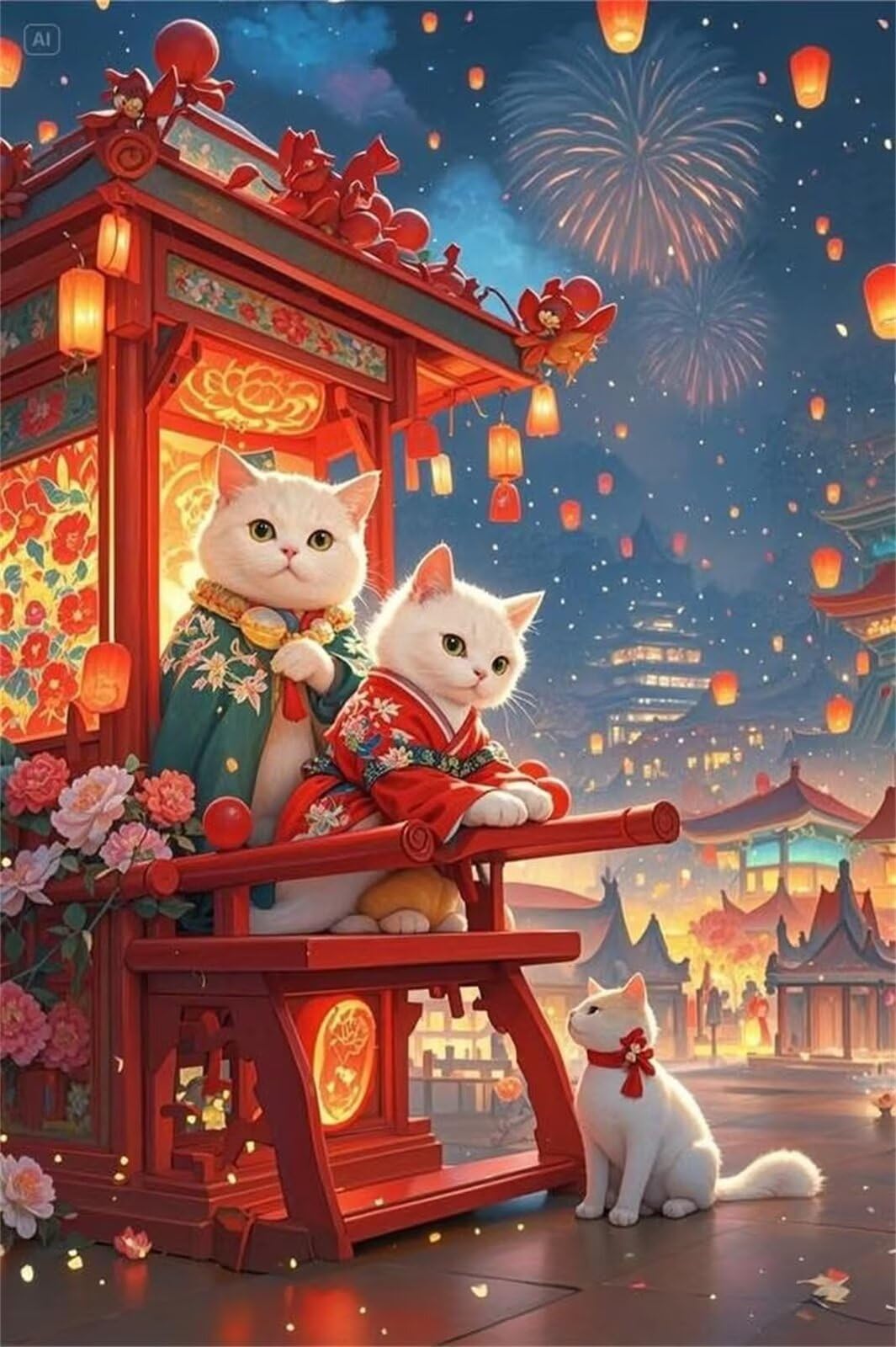 Puzzle 3000 sztuk krajobraz zwierząt kot, puzzle niemożliwe, łamigłówki, łamigłówki, gry logiczne dla całej rodziny, puzzle dla dorosłych 3000 sztuk 122 x 81 cm