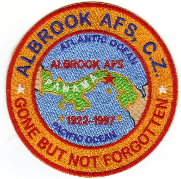 USA BASE PATCH, ALBROOK AFS, CANAL ZONE, GONE BUT NOT FORGOTTEN Y