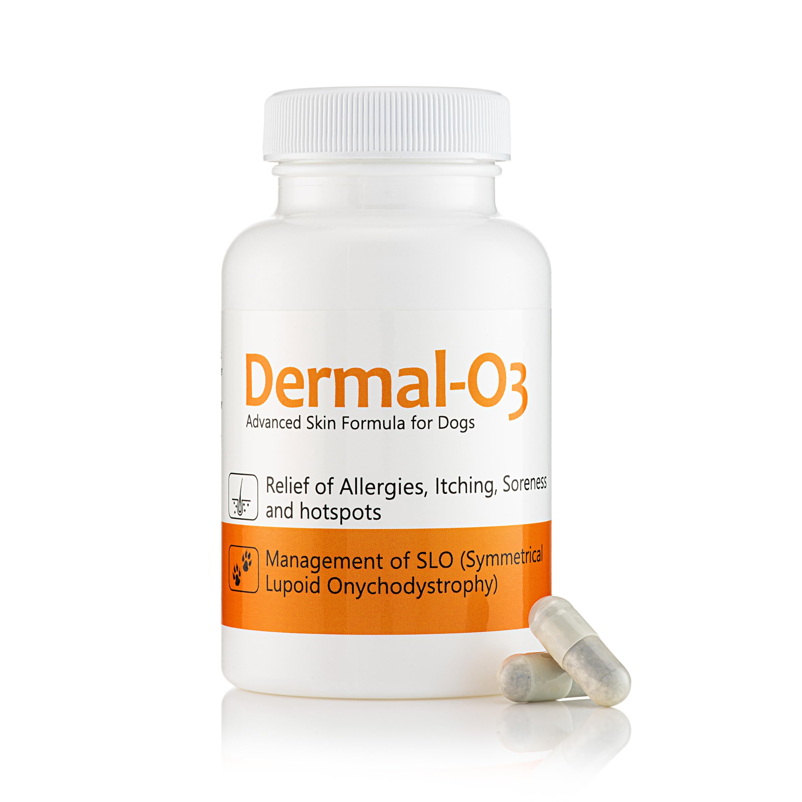 Dermal o3 - Advanced natural support for itchy skin and SLO nails in dogs - 100 capsules