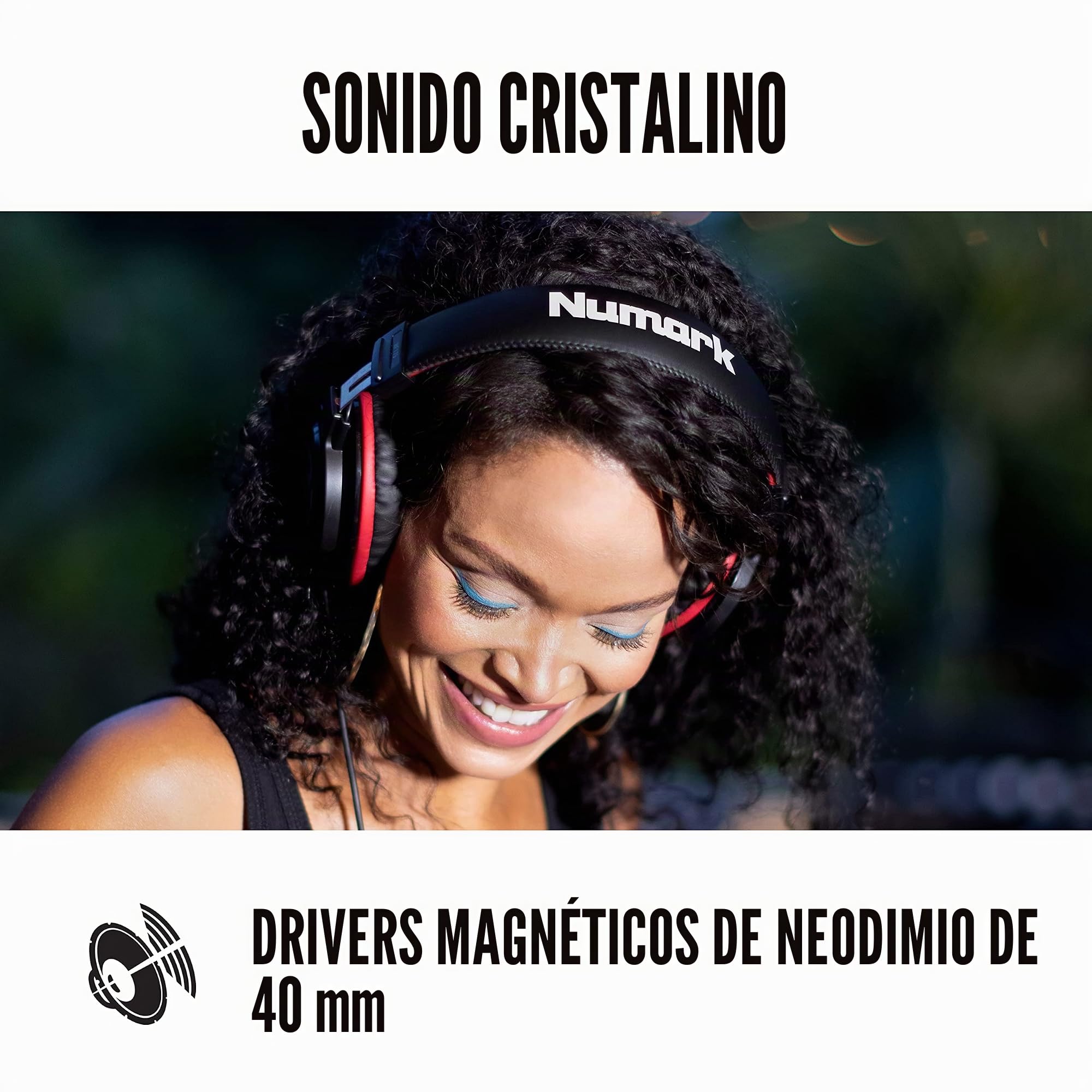 M-Audio BX3 Pair - Par de Monitores de Estudio, Altavoces para PC de sobremesa de 120 W & Numark HF175 - Auriculares de DJ de diseño Cerrado, transductores de 40mm