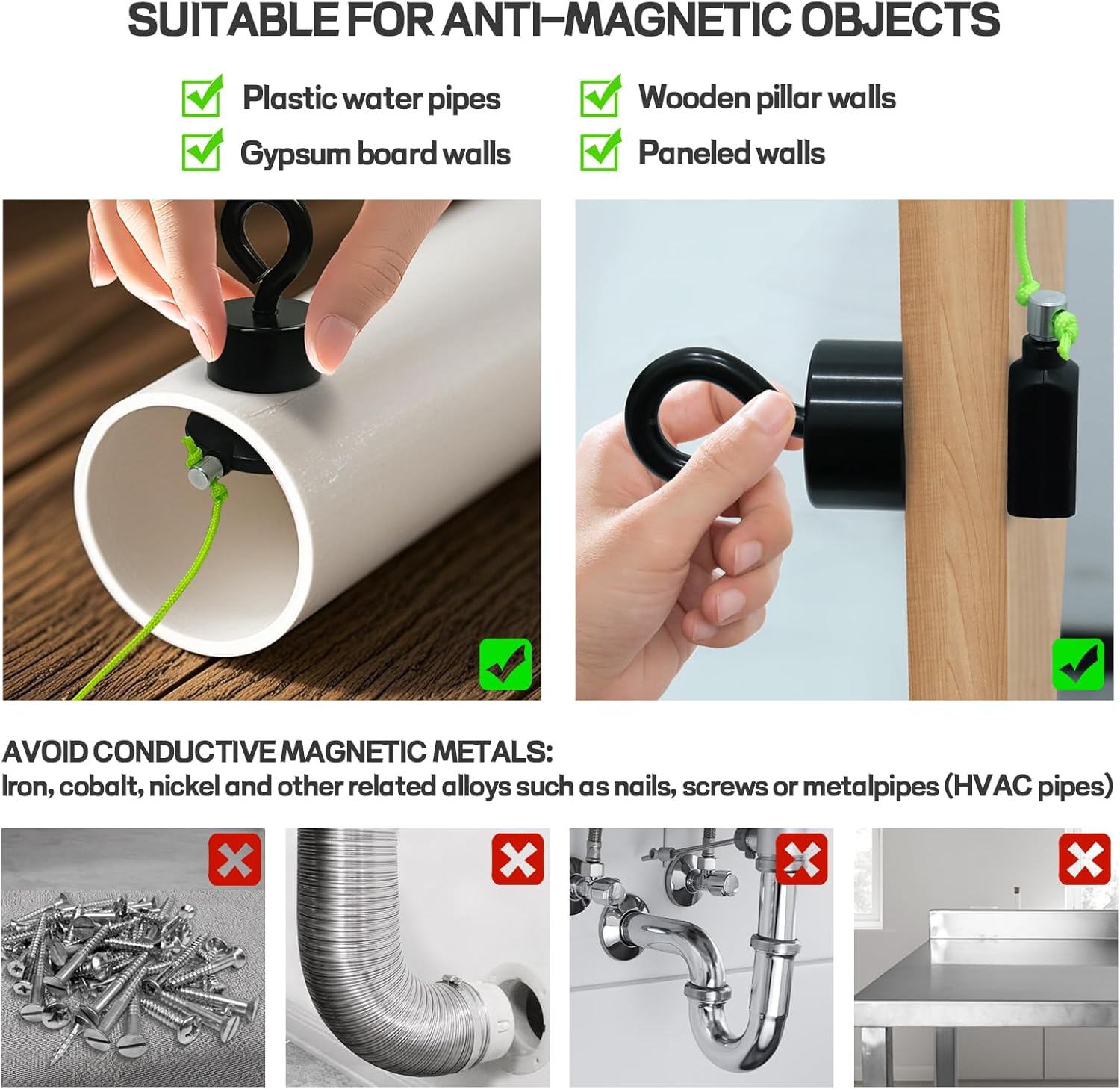 DTLHCNCT Magnetic Wire Puller Kit - Wiremag Fish Tape with Magnet for Running Wires & Cables Behind Walls Indoor/Outdoor - Image 3