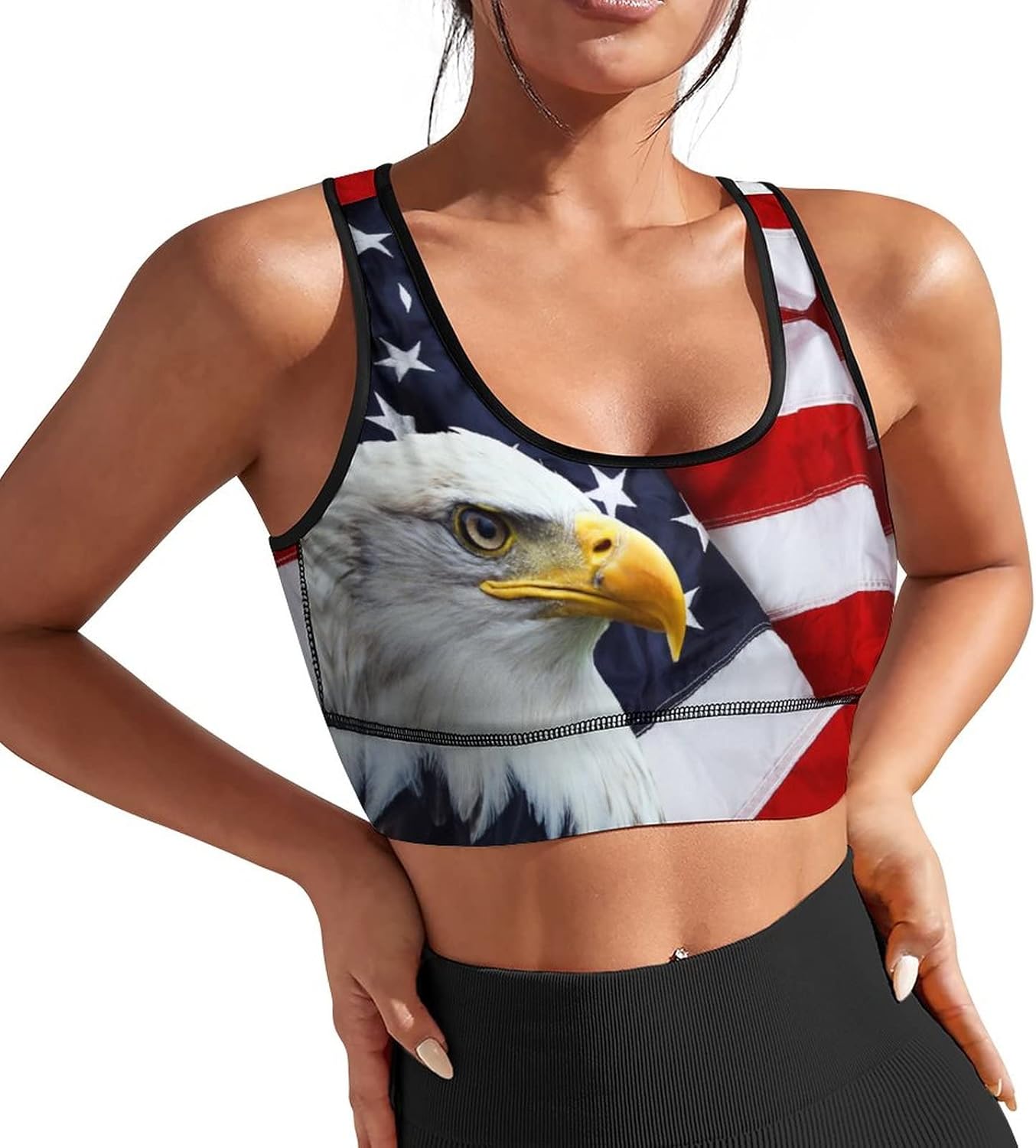 Sports Bras for Women with Removable Pads Yoga Crop Tank Tops Fitness Exercise Workout Running Top