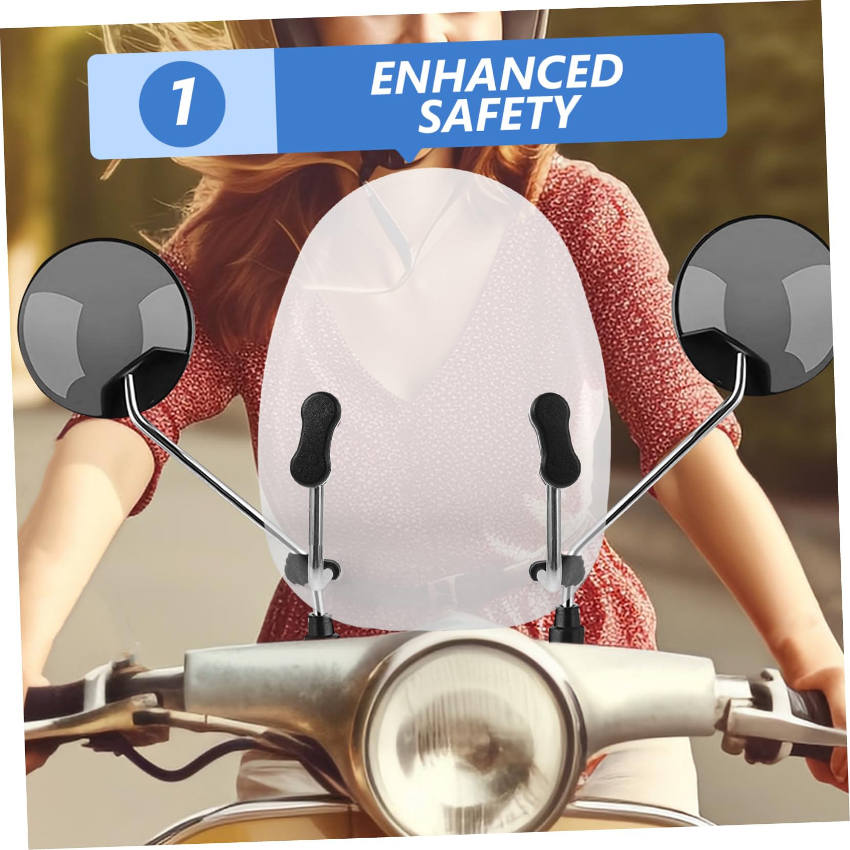 Sosoport Deflettore Antivento Anteriore per Seggiolino Ragazzo Ragazza Scooter Elettrico in Pc, Protezione Frontale per Sicurezza Migliorata, Accessorio per Passeggiate per Ragazzo Ragazza