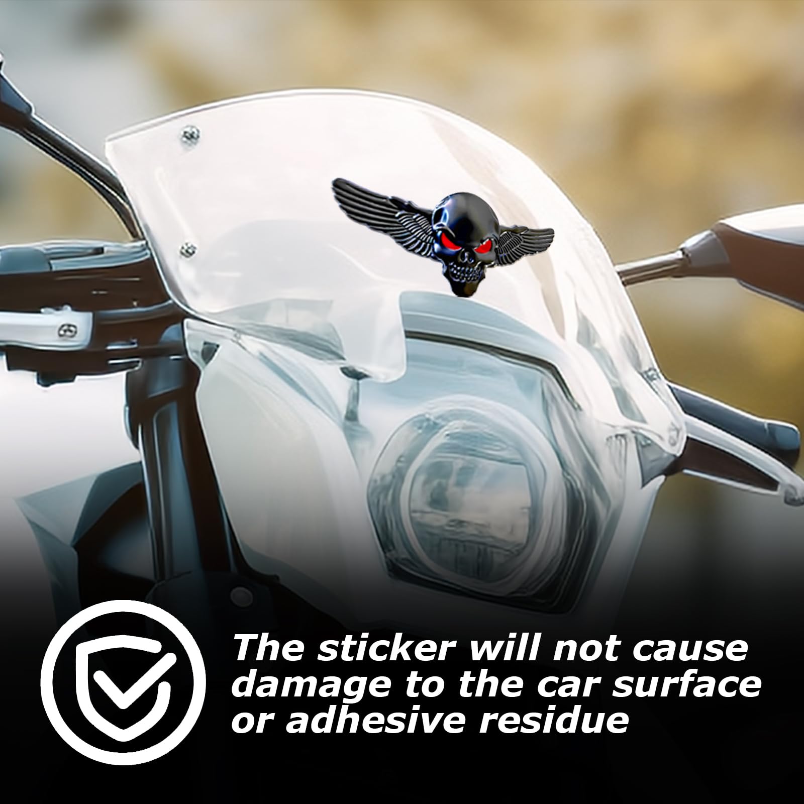 Adesivi Metallici Teschio 3D Per Auto E Moto - 2 Pezzi, 11x5cm, Argento - Foto 12