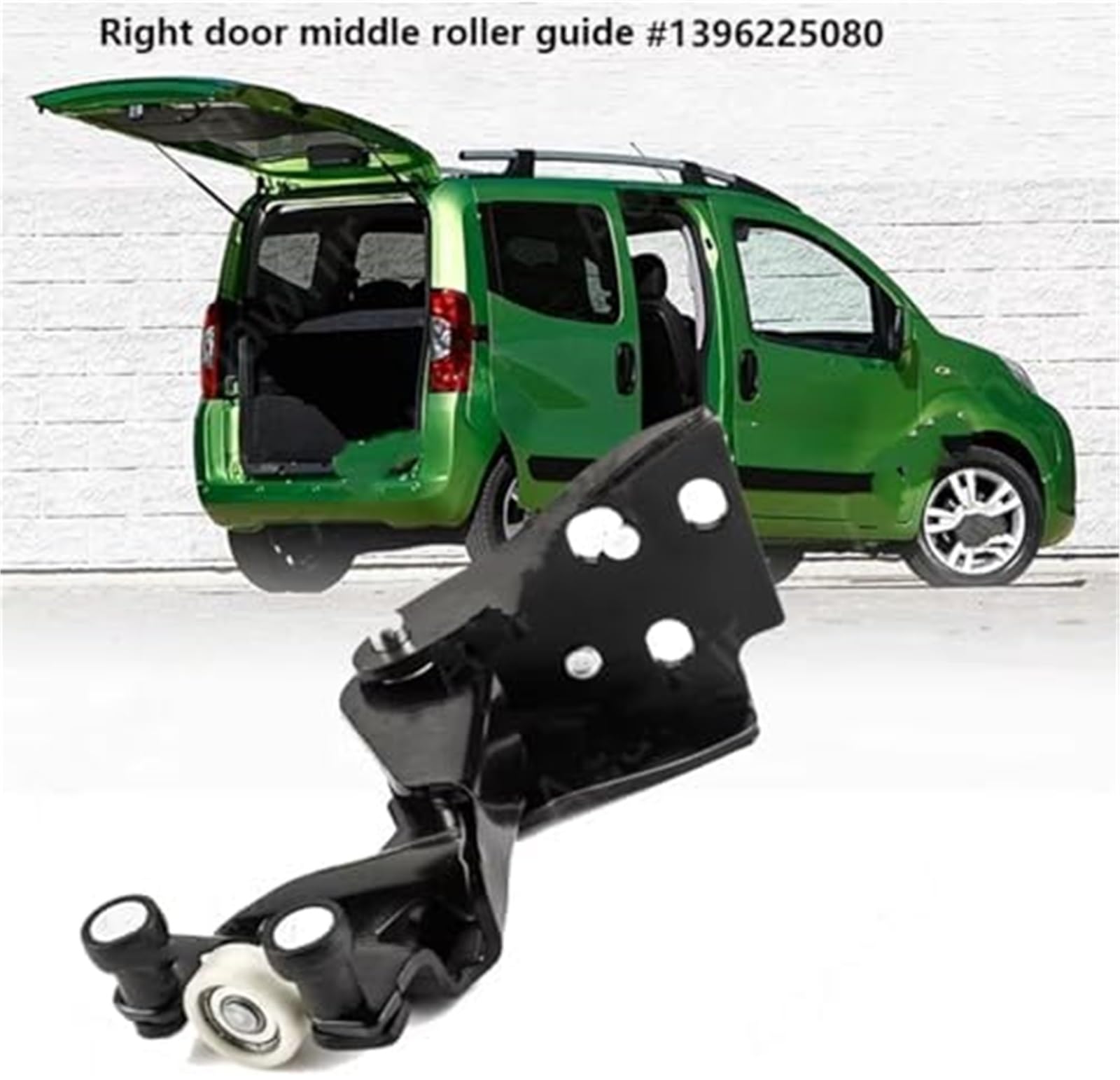 Sworzeń zawiasy drzwiowej Zawias rolkowy prowadnicy drzwi przesuwnych prawy EZC-CT-096 V 1396225080, dla FIAT, Qubo 2008 2009 2010 2011 2012 2013 2014 2015