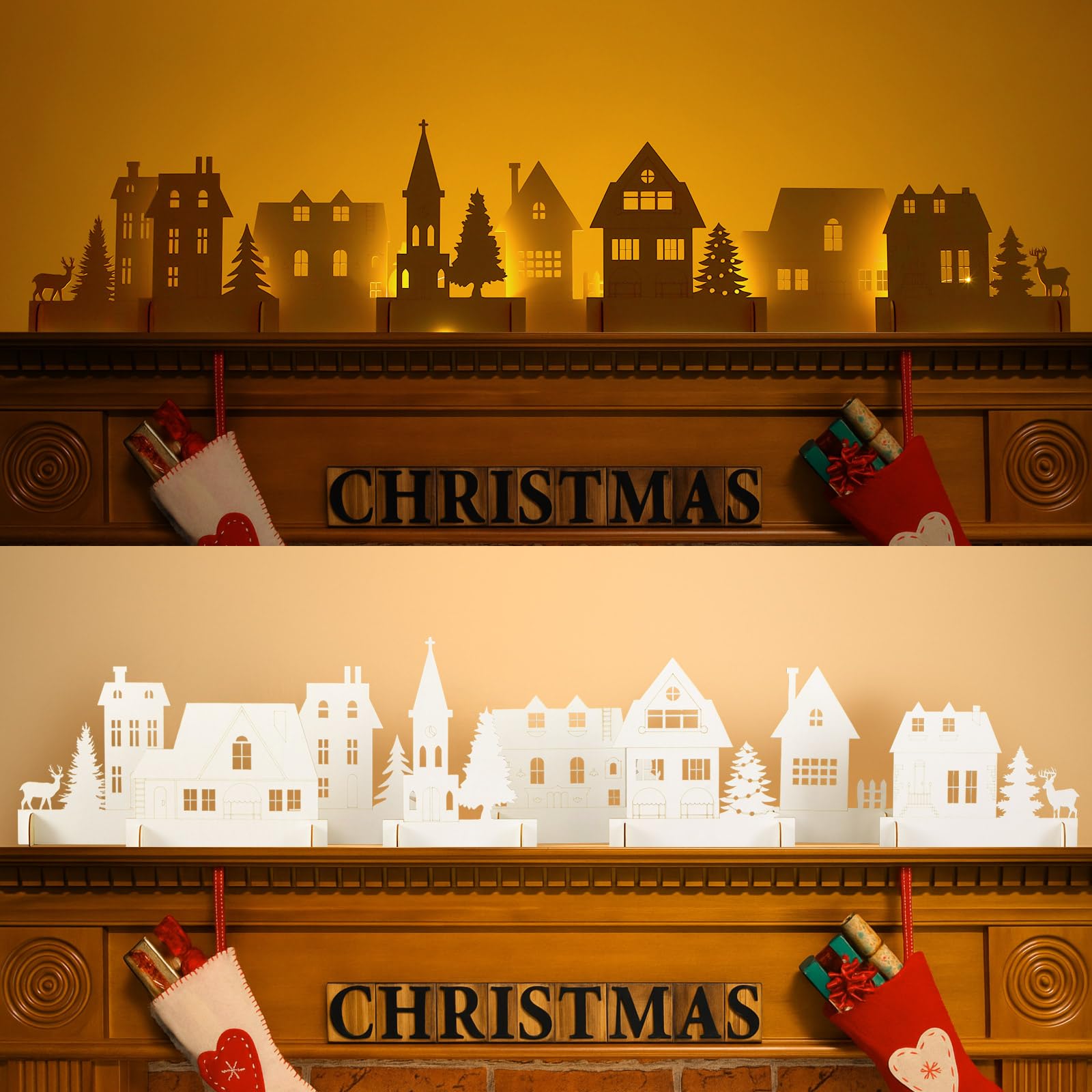 Maisons de village de Noël à offrir pour illuminer les fêtes de famille