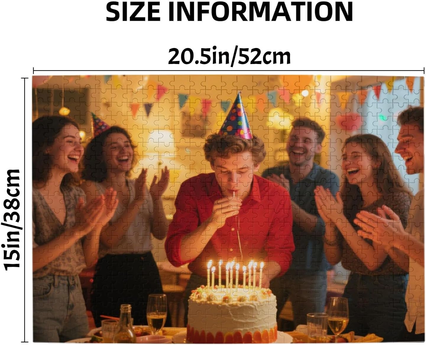 Custom Wooden Jigsaw Puzzle 120/200/300/500/1000/1500 Pieces Personalized Photo Gift for Adults & Kids - Pet, Wedding, Family Memory Puzzle