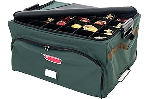 TreeKeeper Ornament Storage Box - Deluxe 4-Inch Ornament Keeper