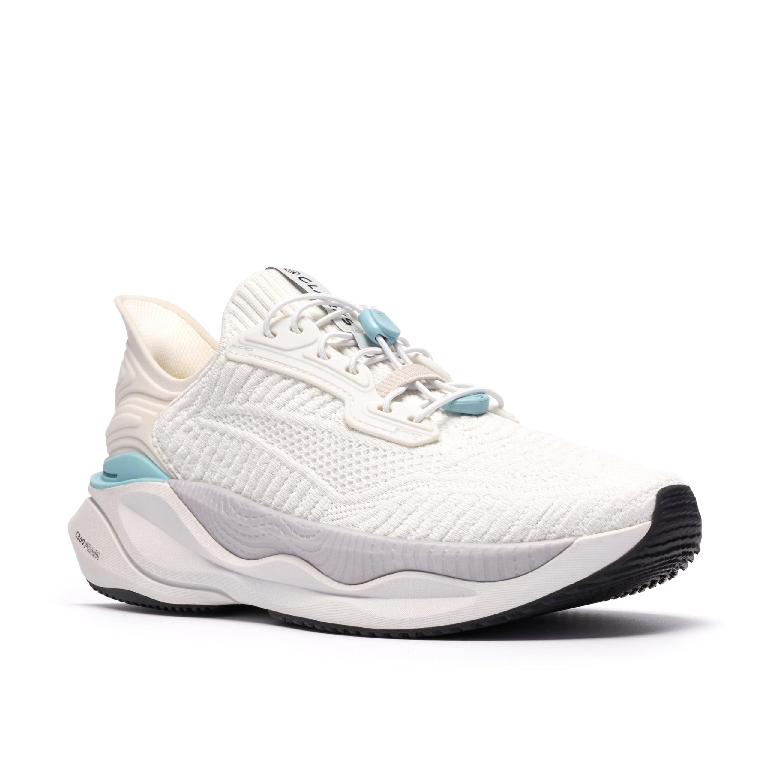 Clarks Sneaker da uomo Pace Rise in tessuto bianco